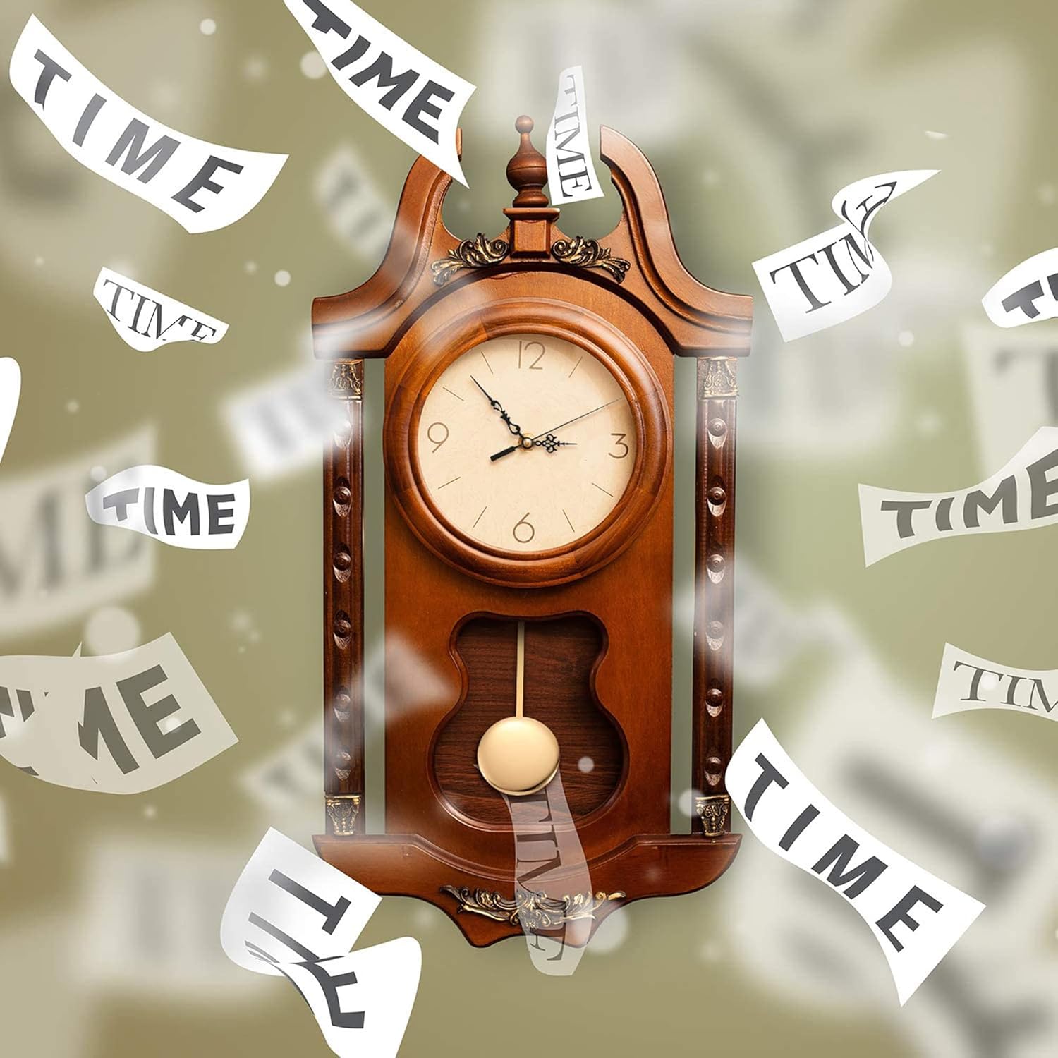 Quartz Pendulum Clock Movement Mechanism for DIY Repair