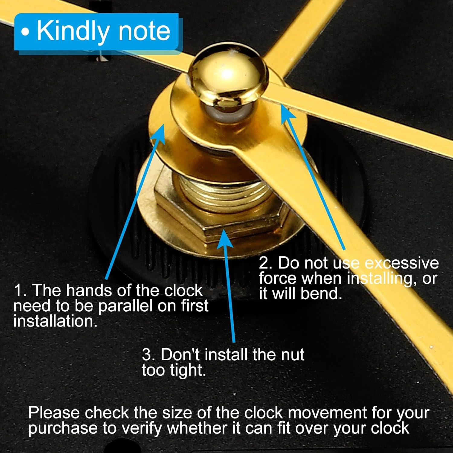 Battery Operated Quiet Mute Clock Movement from PATIKIL
