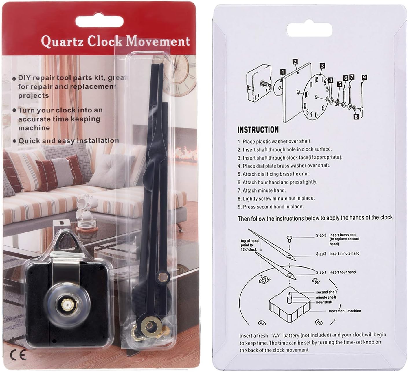 Need a clock replacement Hicarer offers high torque reliable clock movements