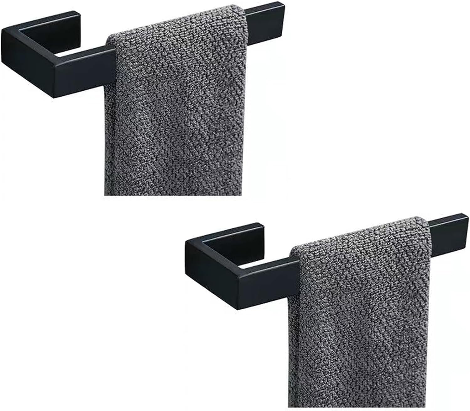 Double-Piece Stainless Steel Hand Towel Holder Modern Design