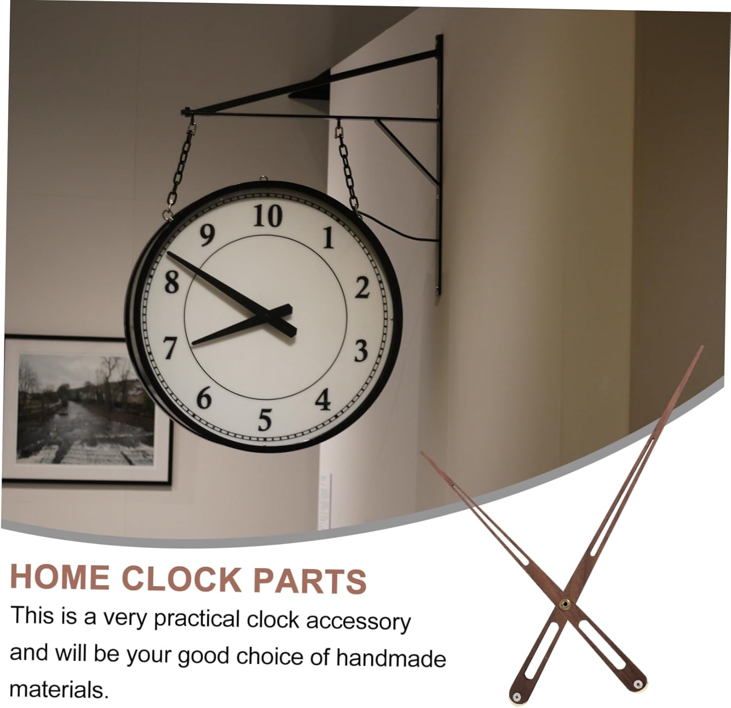 Mikikit 50cm Wall Clock Hand Replacement Set - Modern Nordic Style