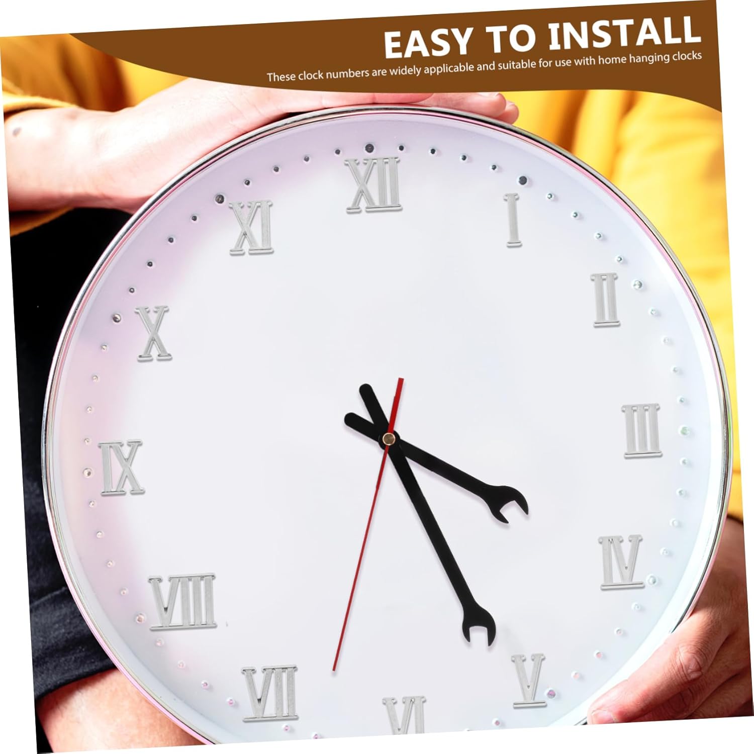 Creative Wall Clock Roman Numbers