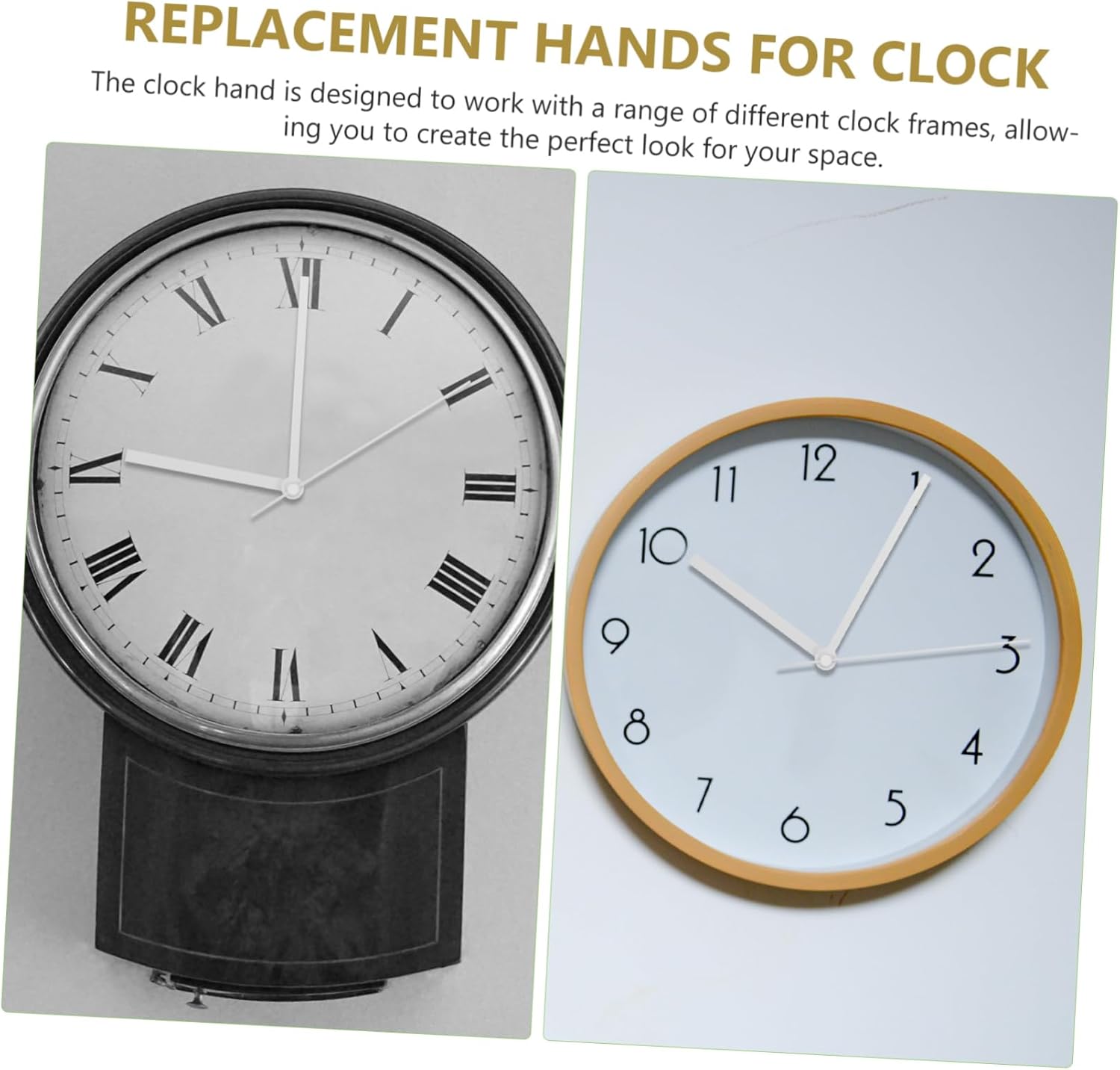 10-Piece DIY Wall Clock Hands Needles Set Precision-Crafted for Accuracy