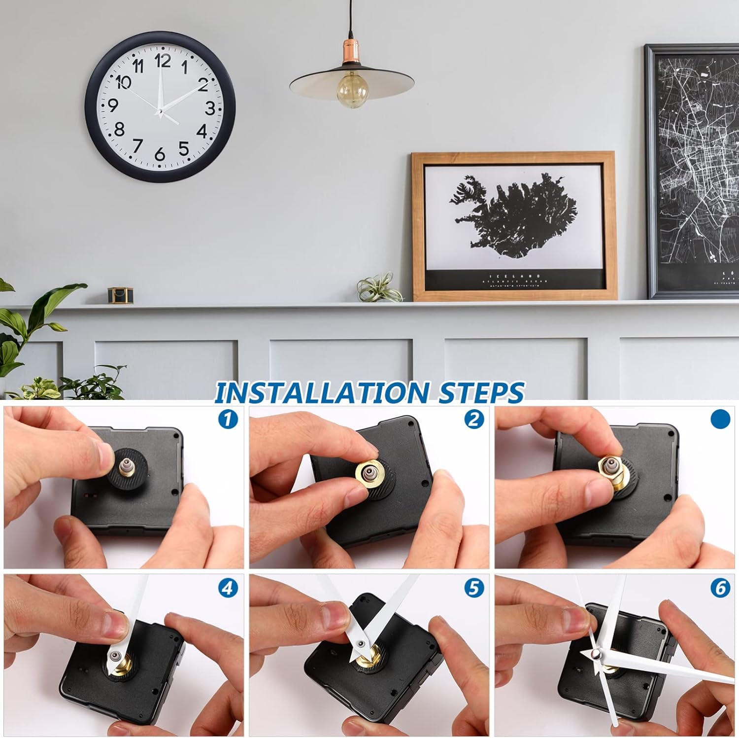 Quartz Clock Hands and Motor Kit