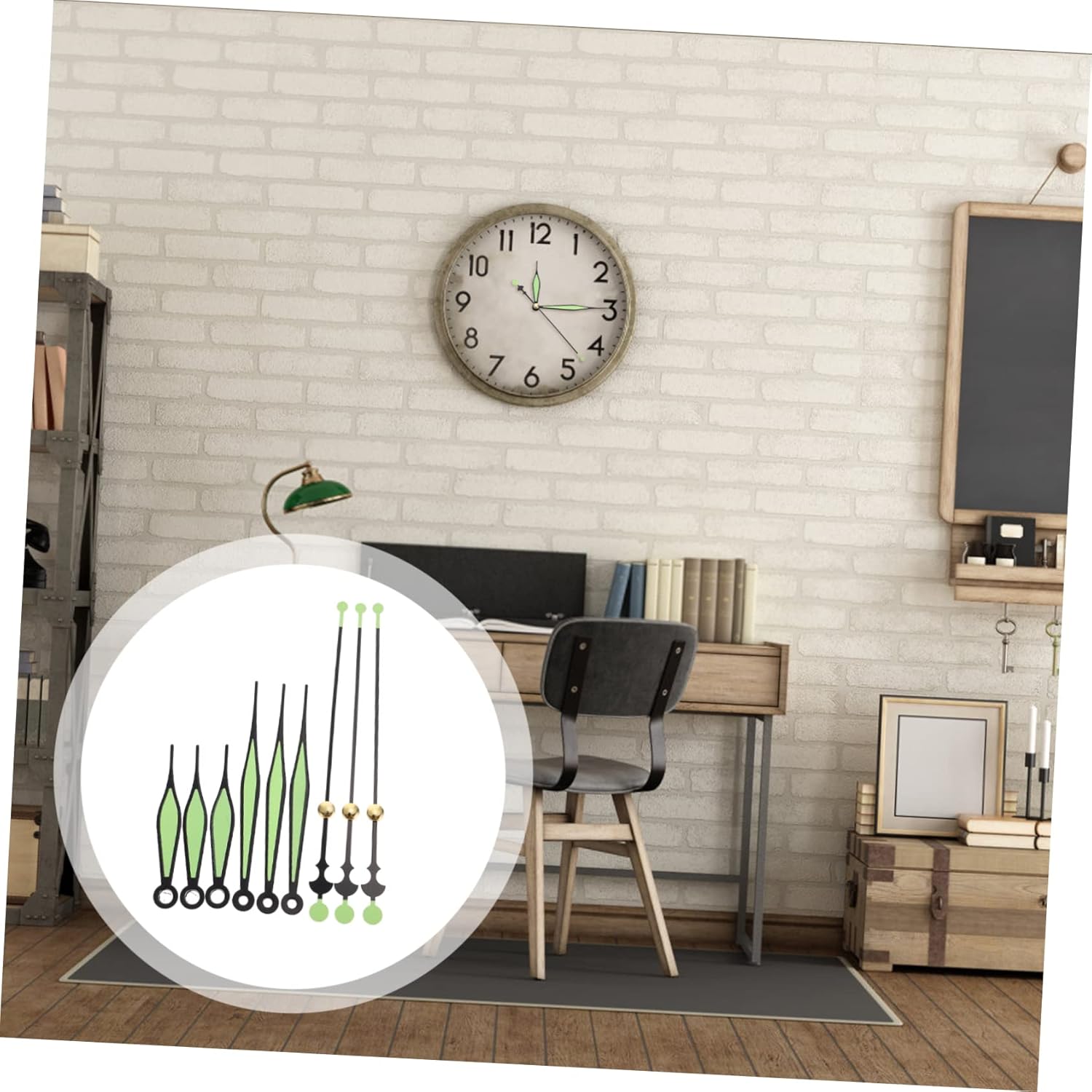 L Magnetic 3D Glow-in-the-Dark Clock Hands
