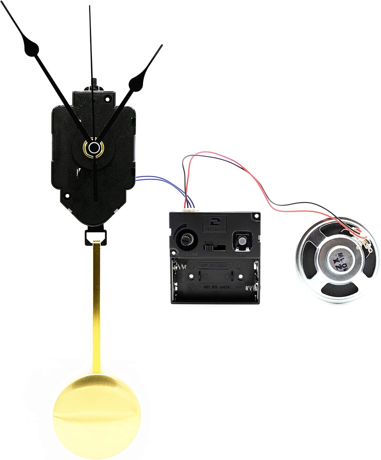 Stylish Pendulum Clock Movement Elegant Chime Design Replacement for Treasured Clocks