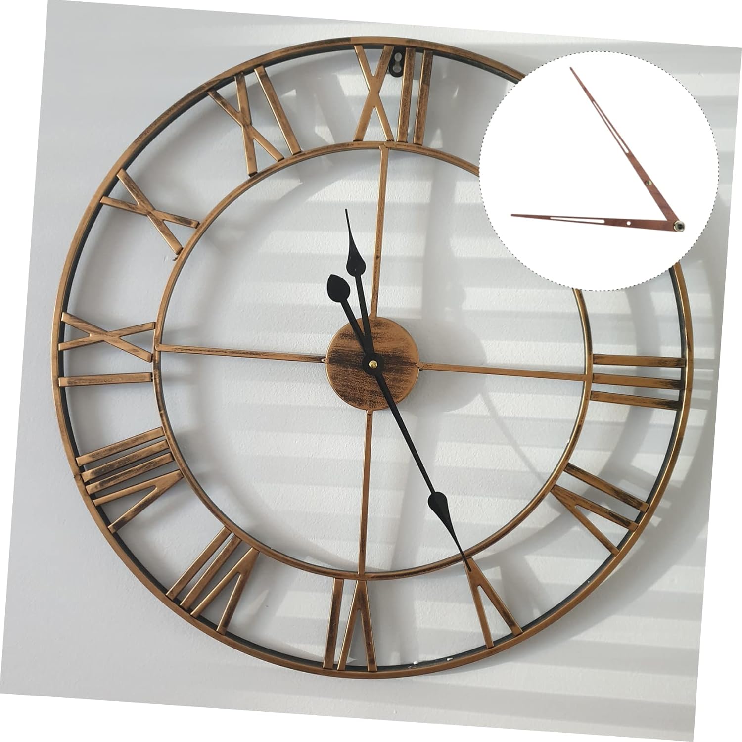 Large Wooden Clock Pointer Black Walnut Decor for DIY