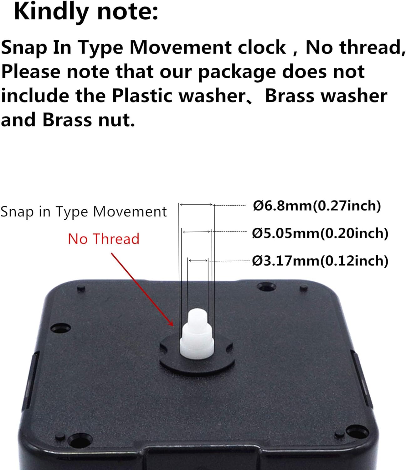Craft Clock ReplacementShaft Durable and Easy to Install