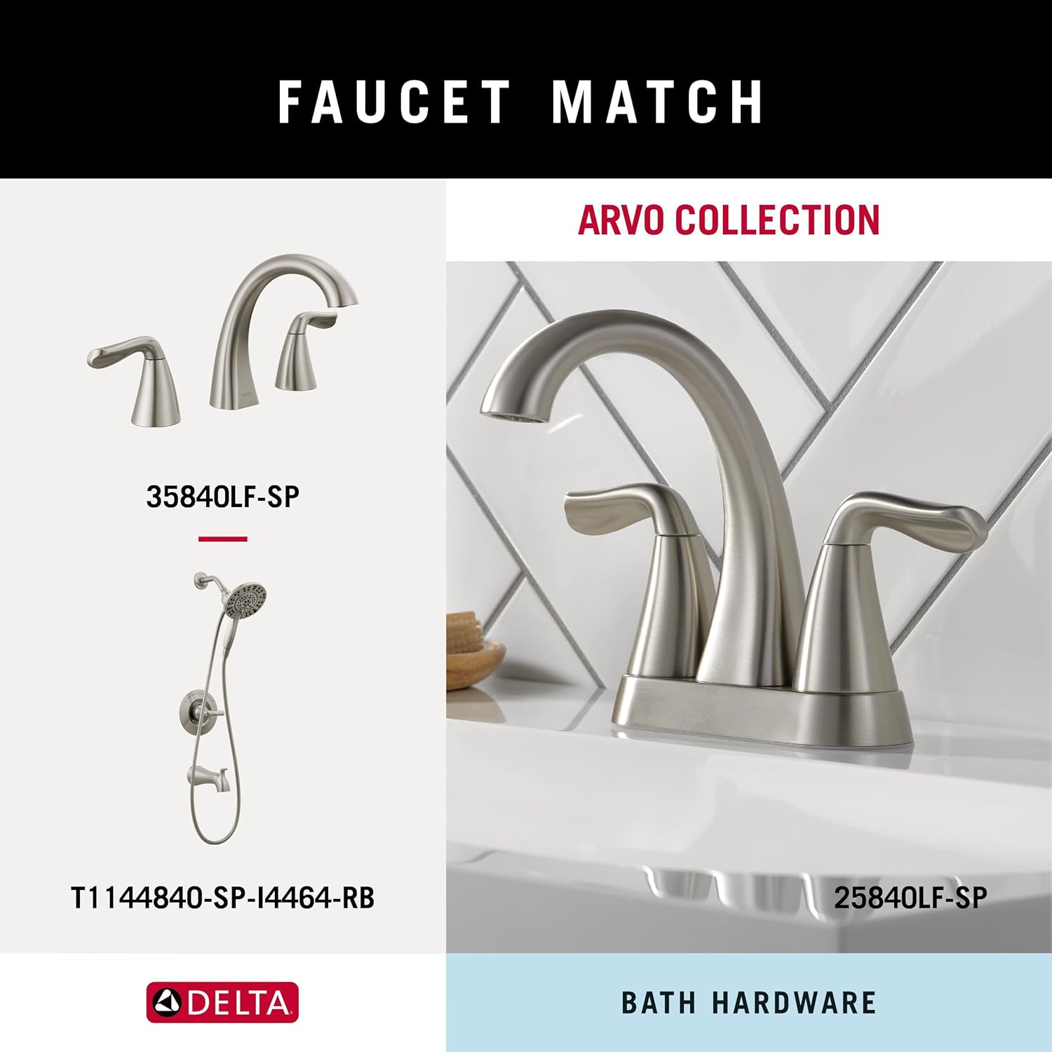 Delta Arvo Hand Towel Holder SpotShield Brushed Nickel