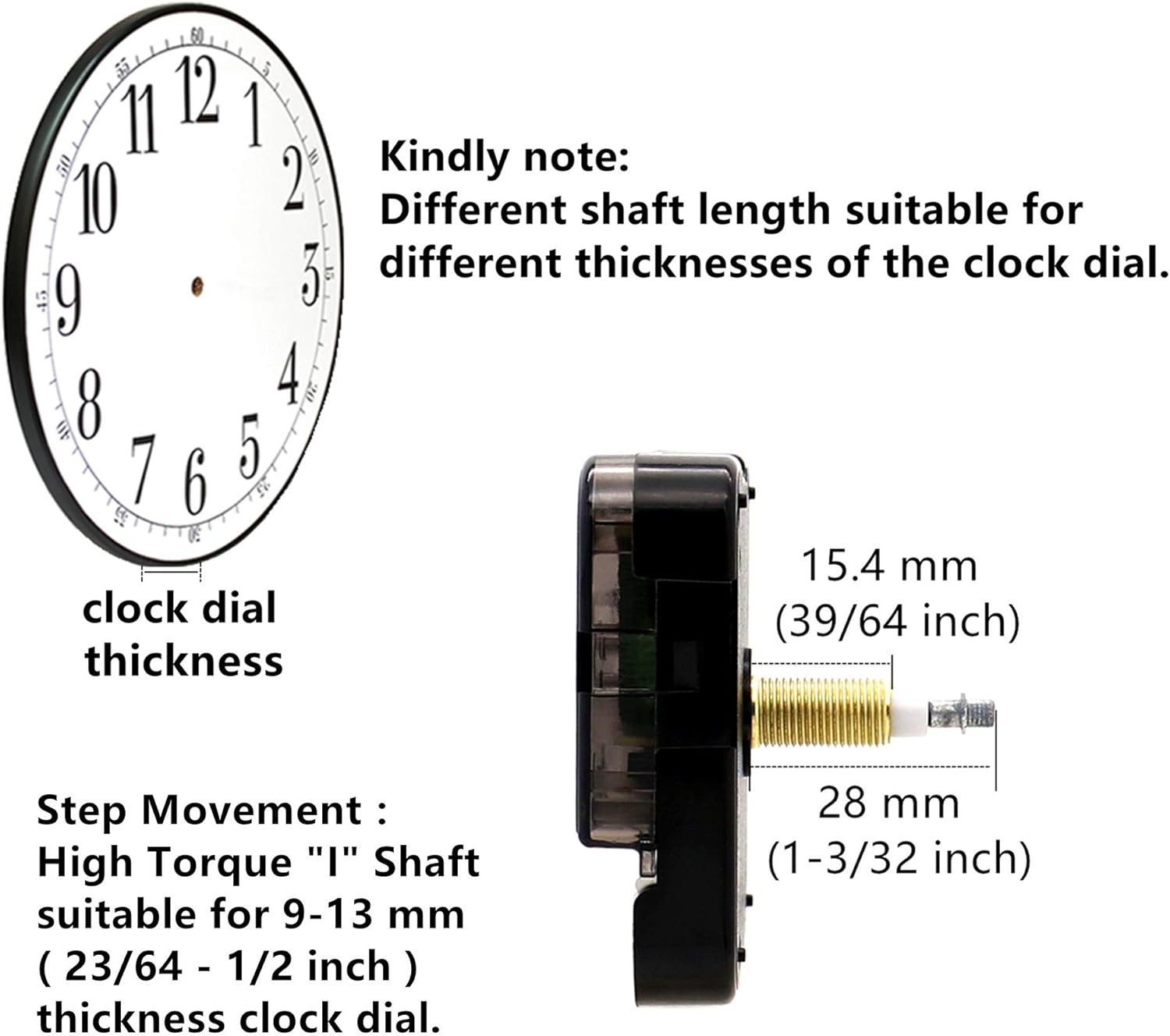 High Torque Clock Movement Kit