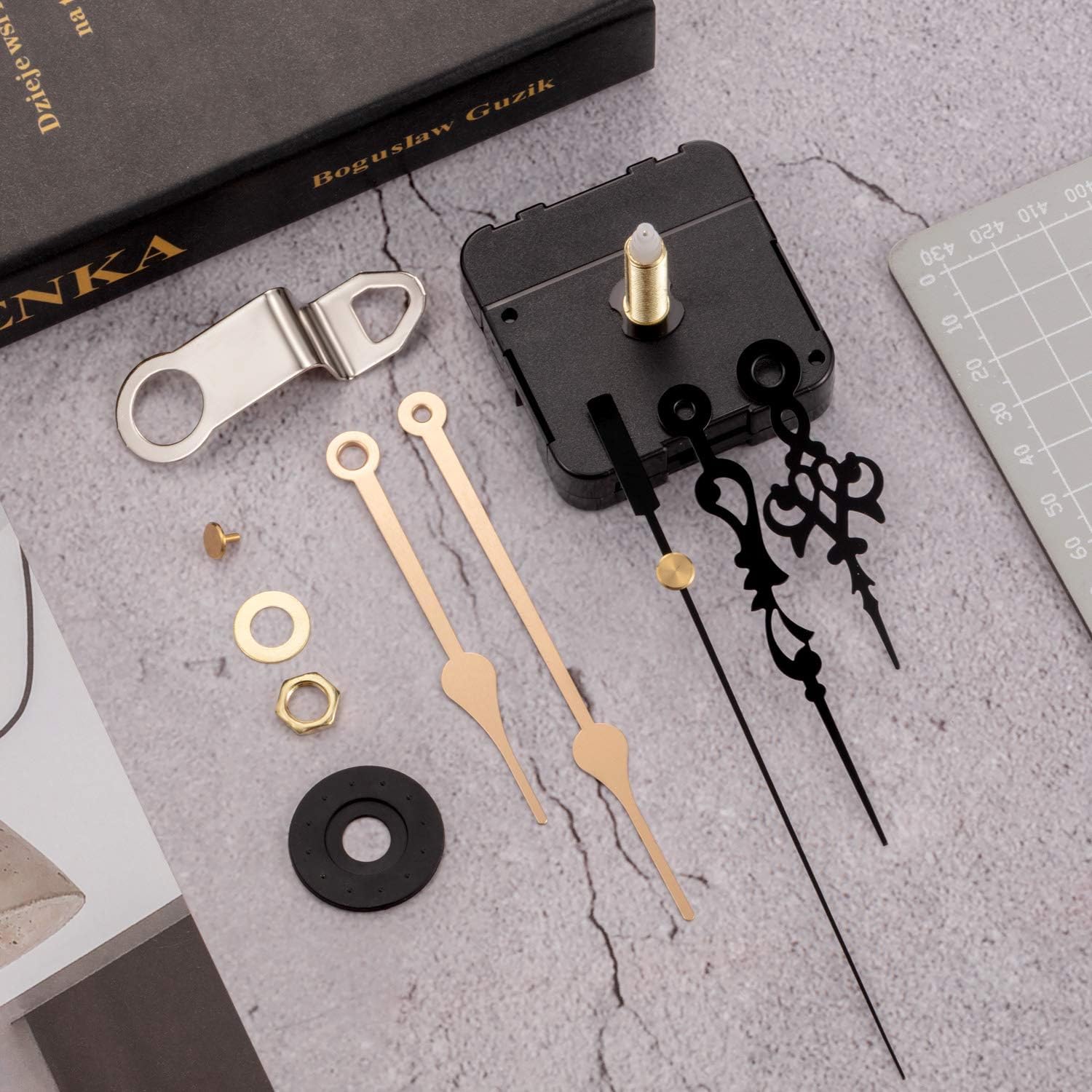 Hicarer 2-Piece Quartz Clock Movement Repair Kit