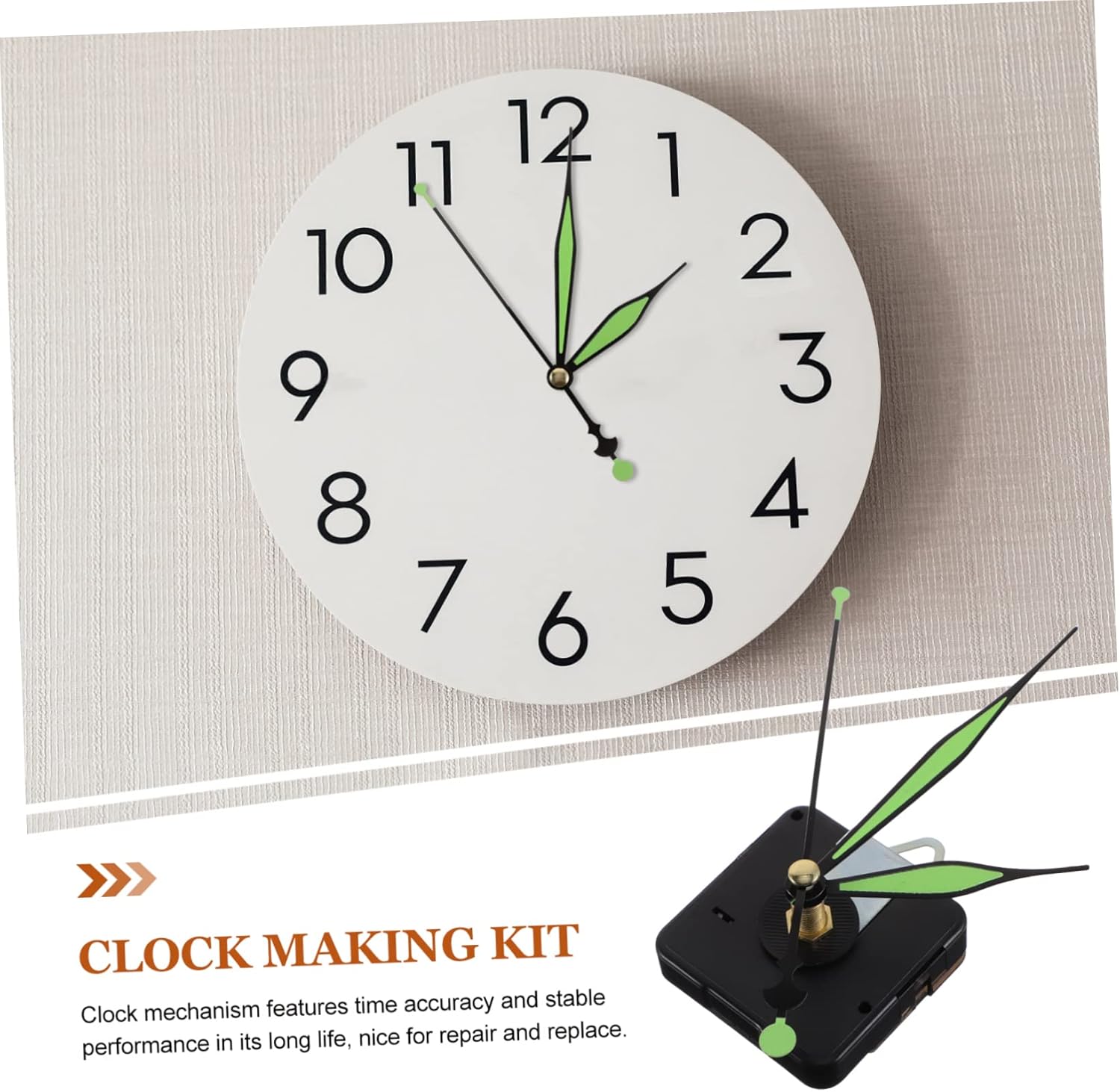 Glow the Dark Clock Hands Kit