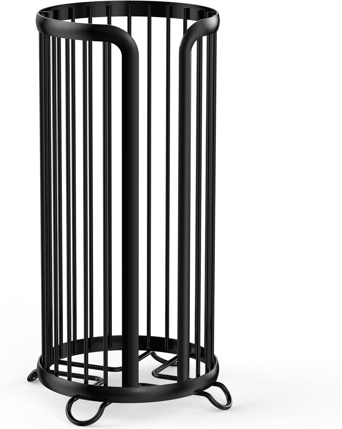 Bunoxea Freestanding Toilet Paper Holder Modern Black