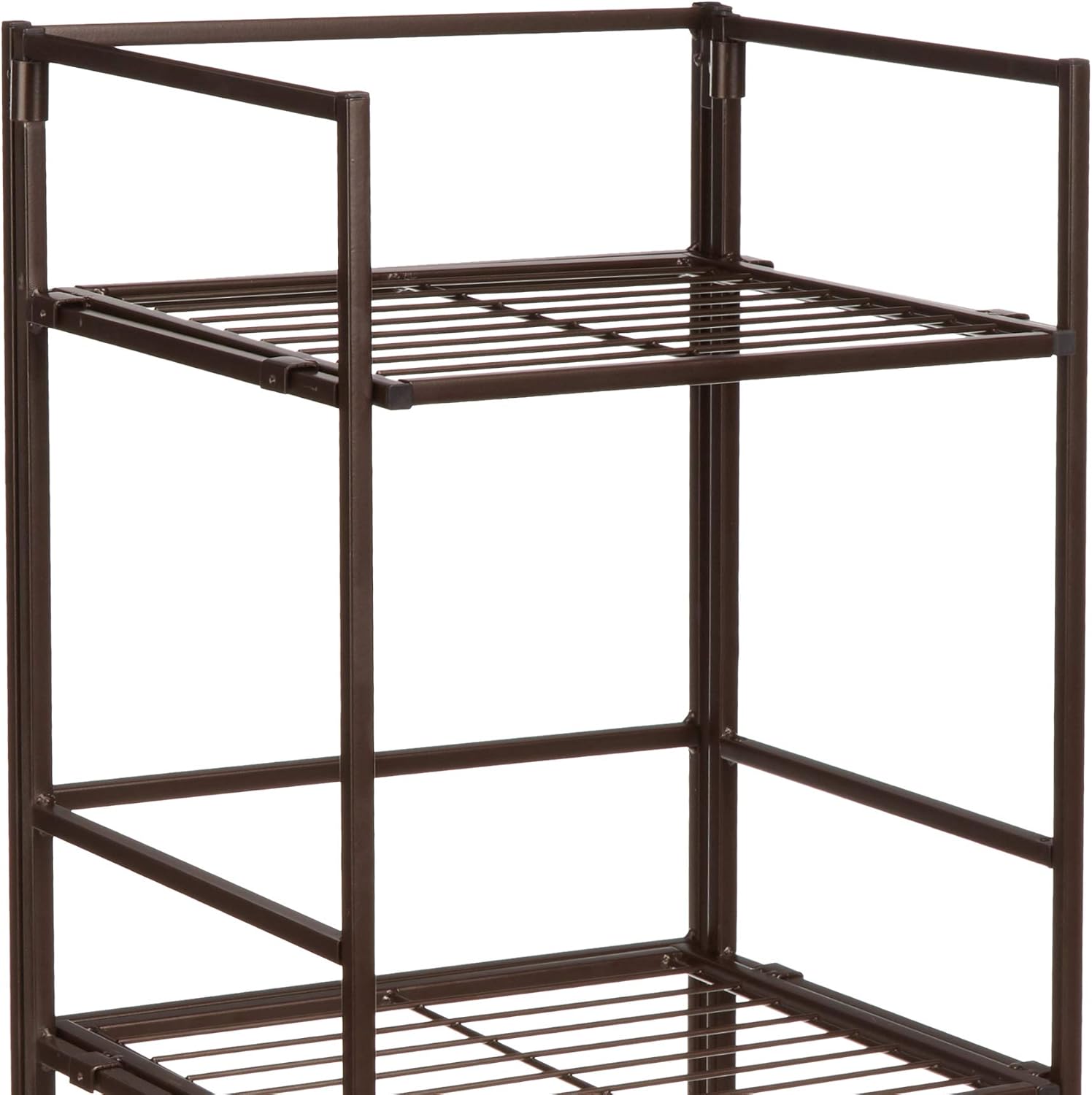 Amazon Basics 4-Tier Iron Tower Shelf Black