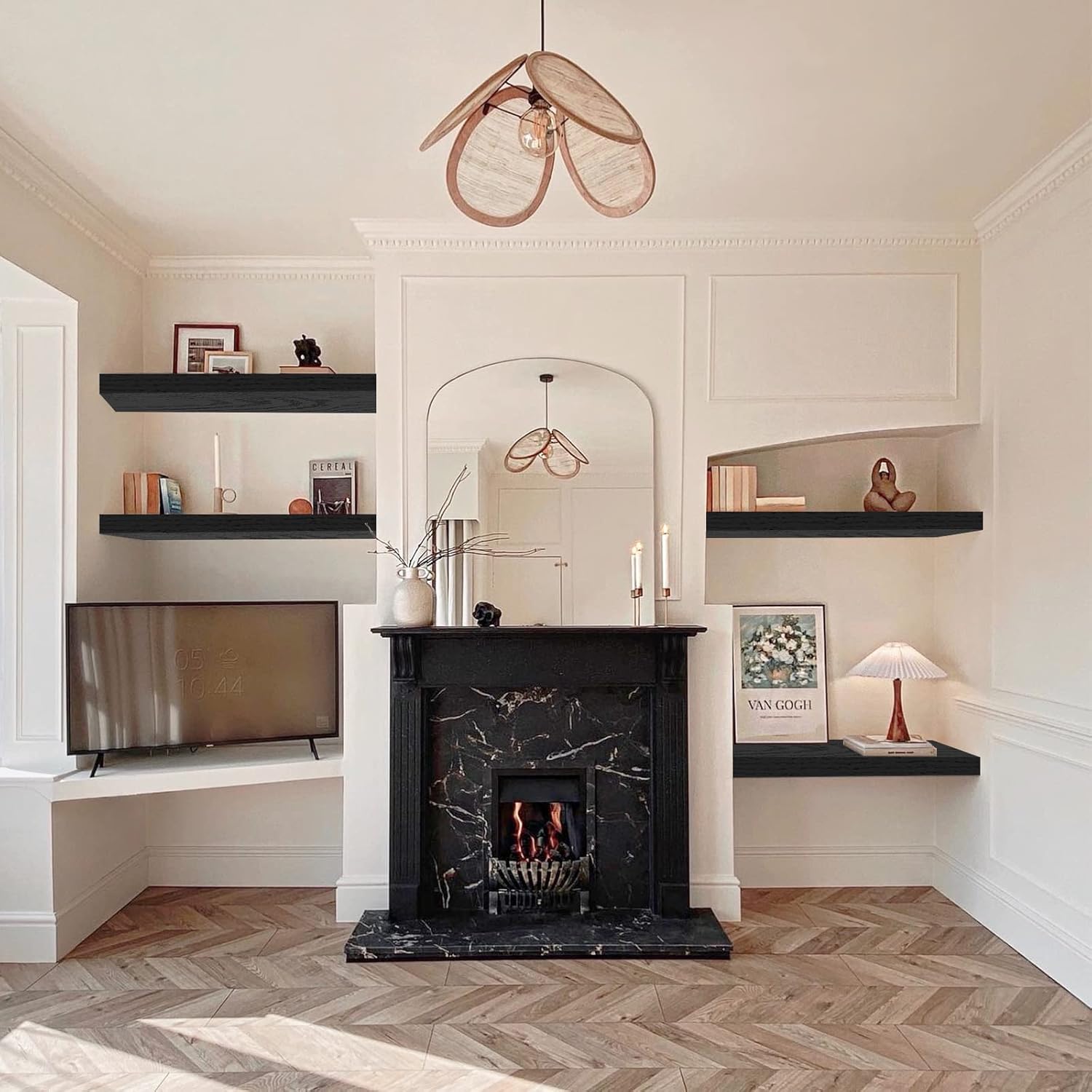 24-inch Bathroom Shelves by QEEIG