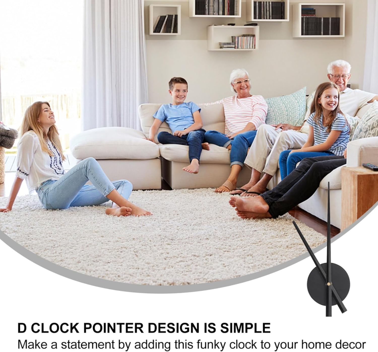 EPIPHQNY 3D Wall Clock Art Decor