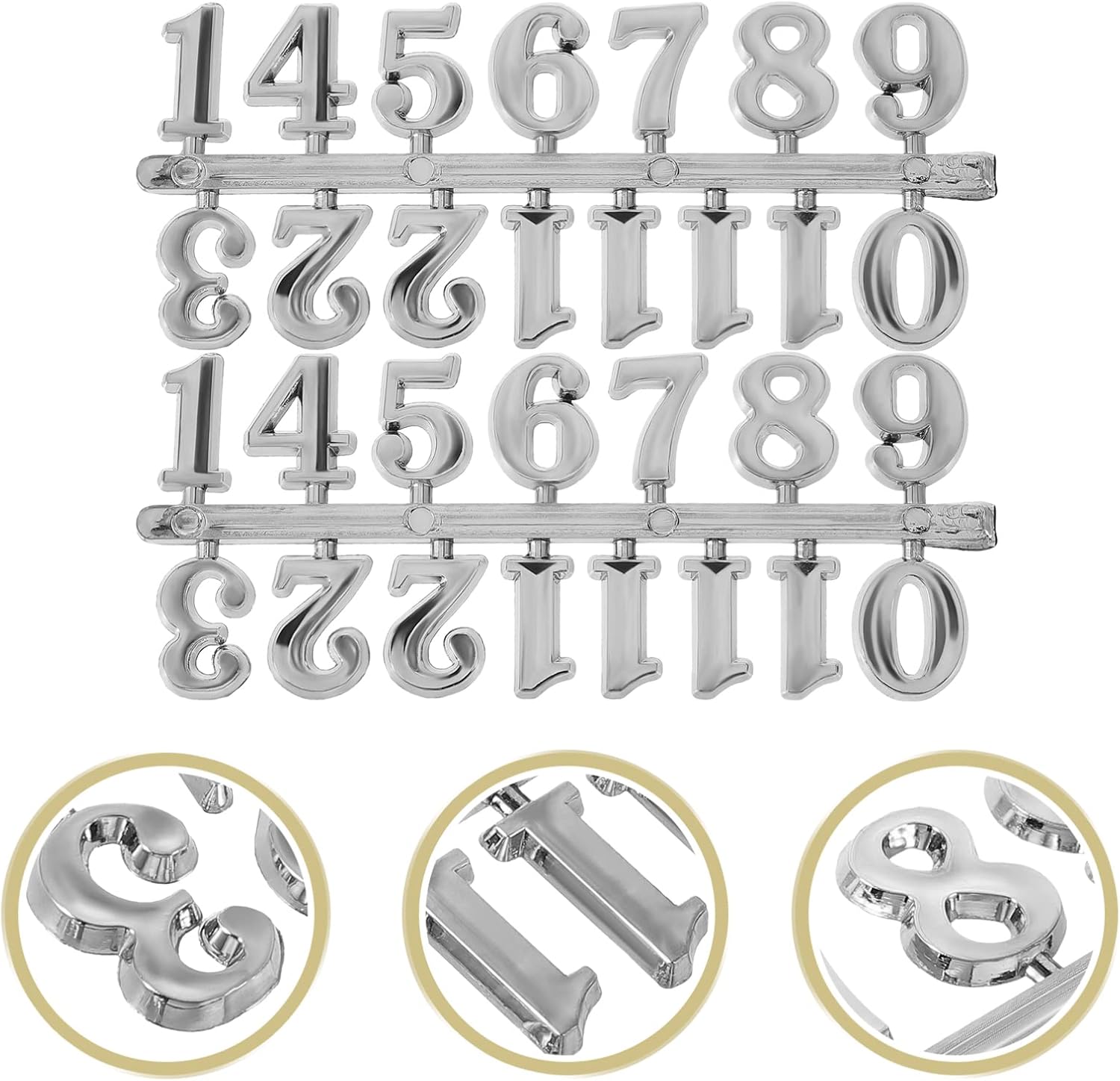 Doitool Digital Clock Numbers - Replacement Set for Home Wall Clocks
