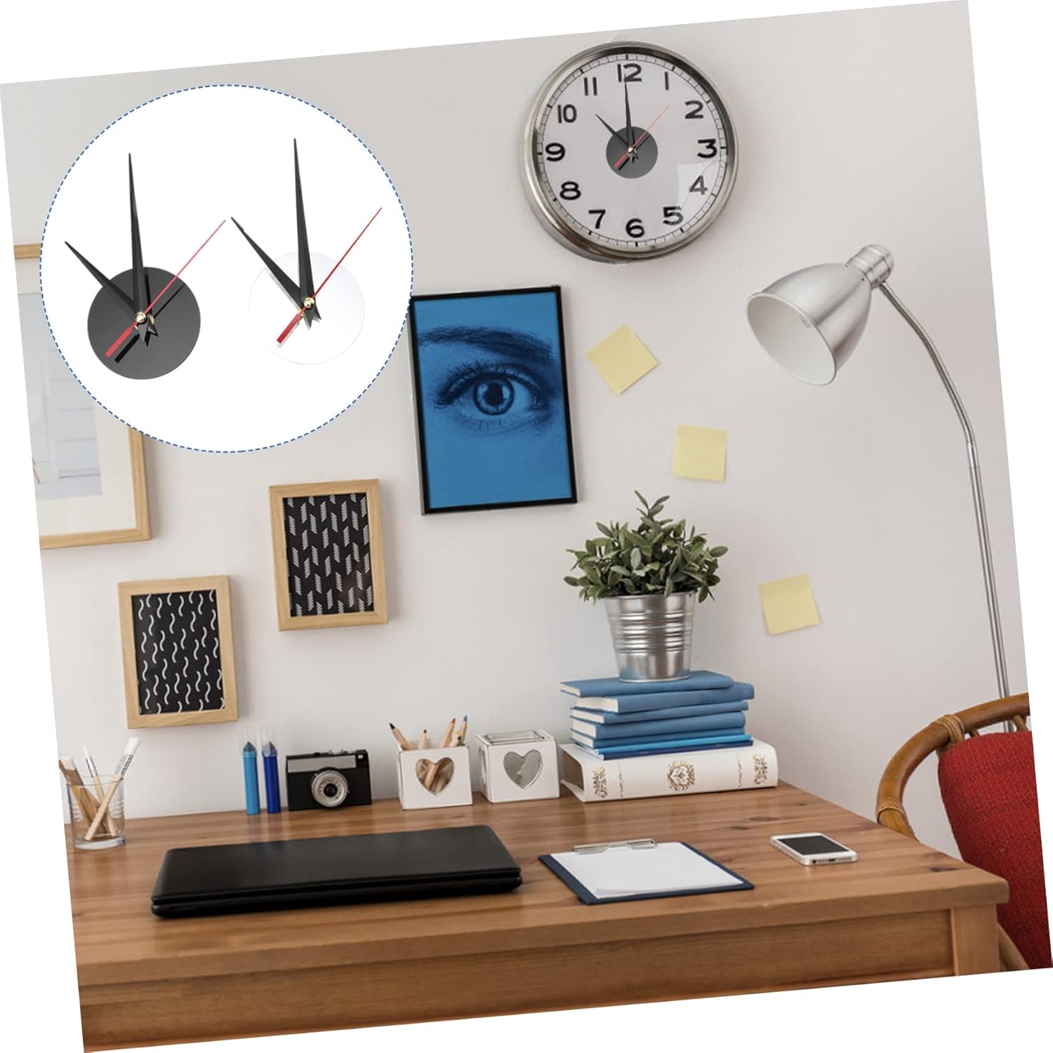 2-Pack Replacement Parts for Wall Clocks - Precision quartz clock hands