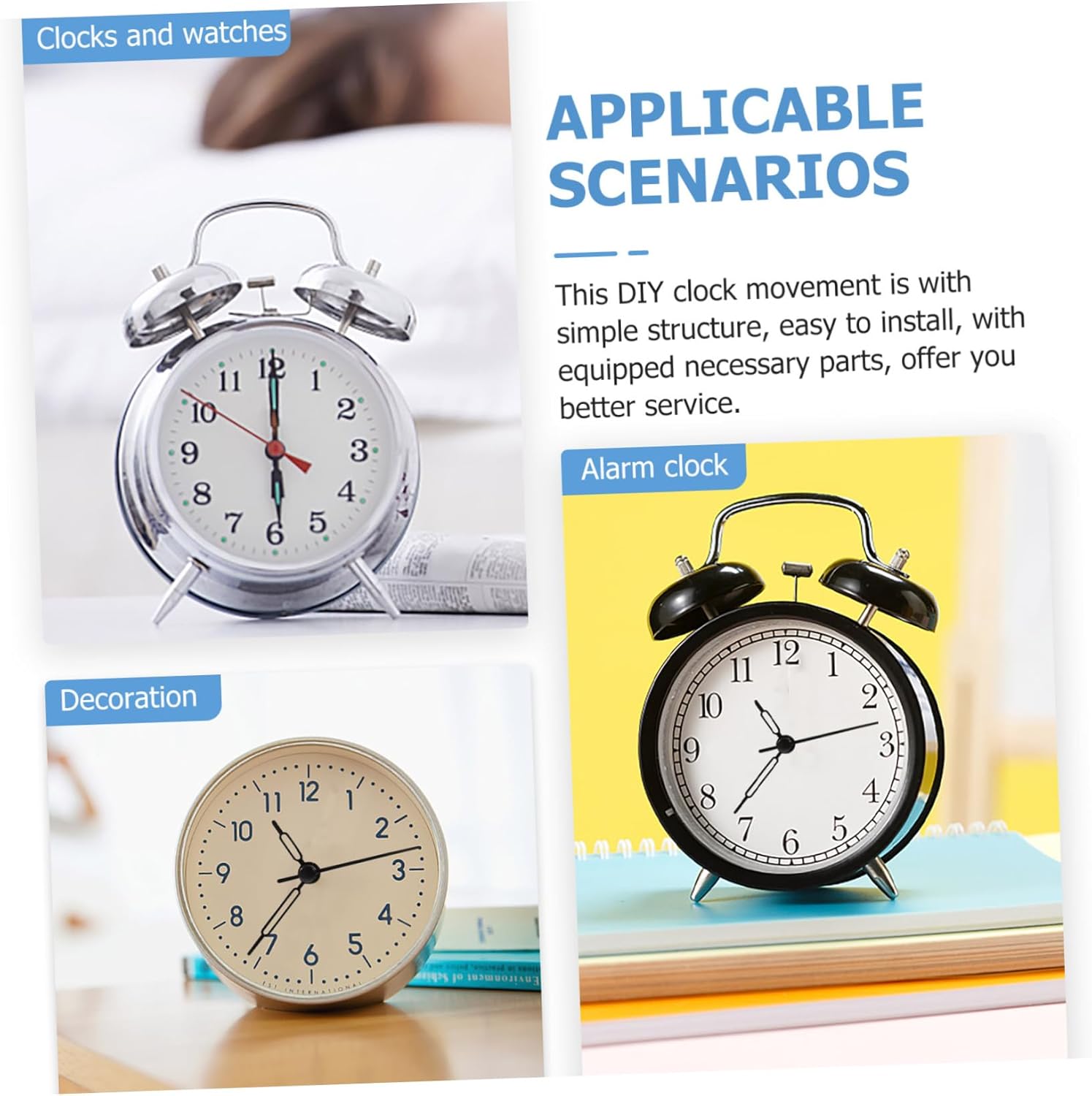 Easy Repair Kit for Quartz Wall Clocks