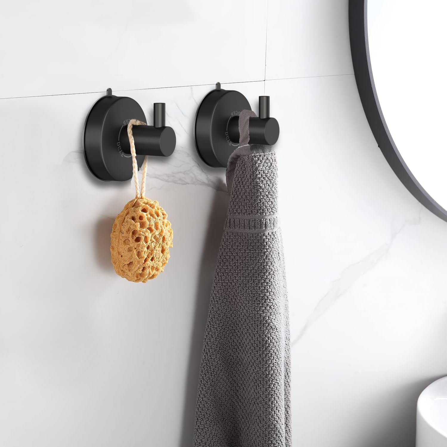DGYB Suction Cup Towel Hook Set