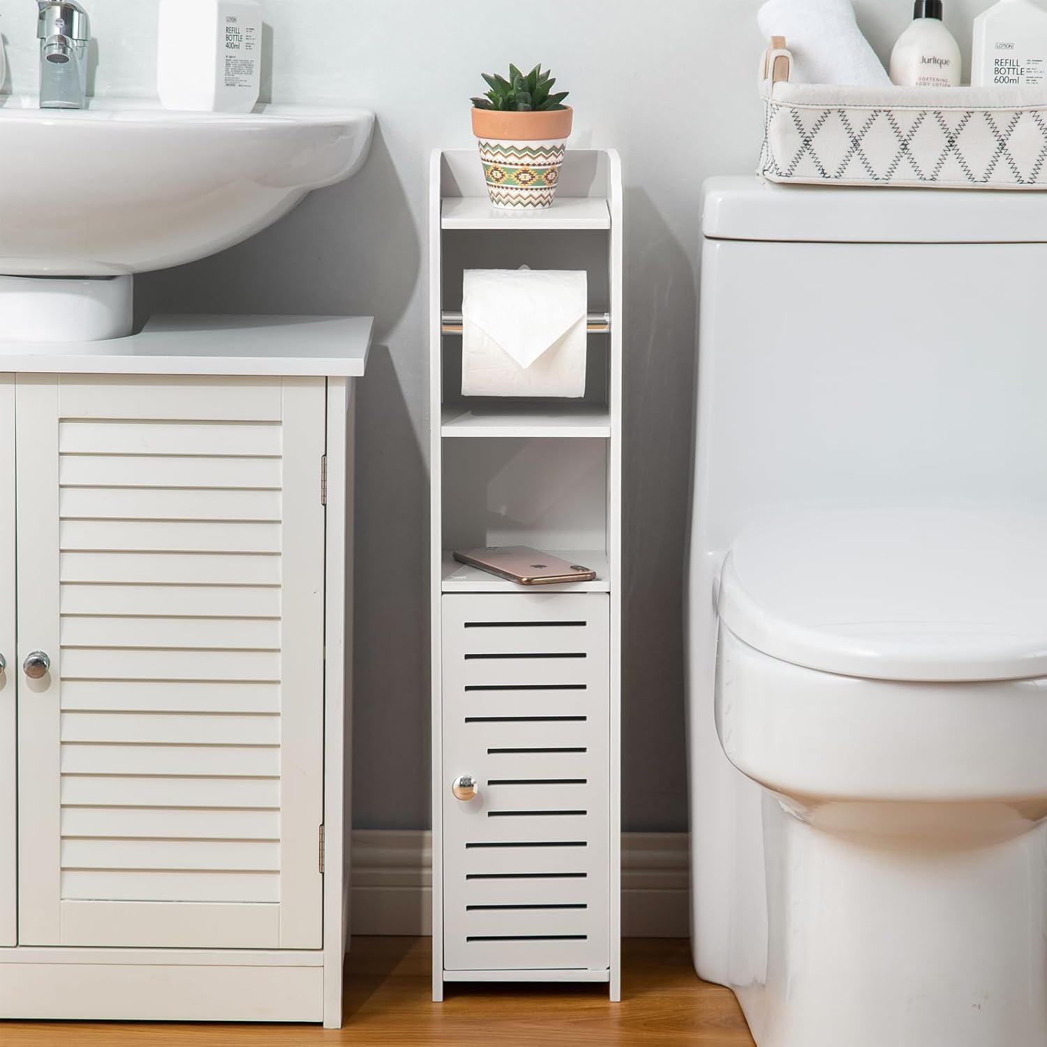 Step-By-Step Guide To Using The AOJEZOR Toilet Paper Holder Stand