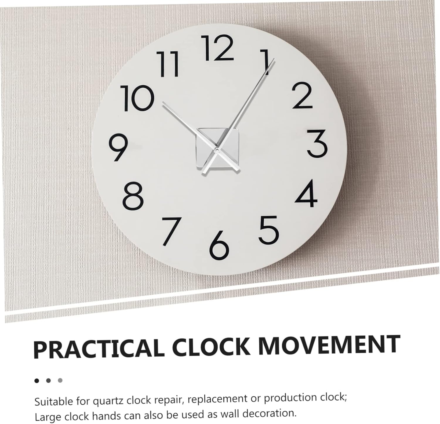 IWOWHERO Clock Mechanism Replacement Metal Plastic Kit for DIY Home Clock Replacement