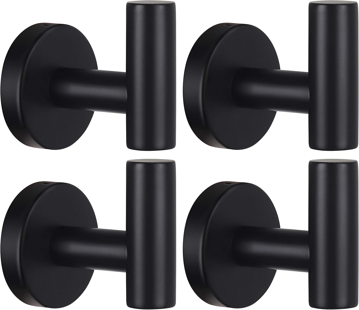 Towel Hook Set Matte Black