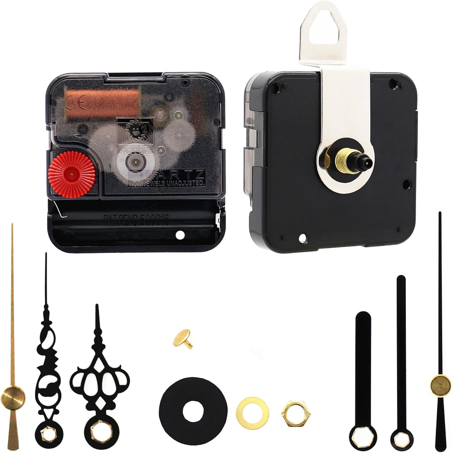Sweep Silent Clock Mechanism with 2 Sets Small Hands - TIKROUND 12888 Customizable