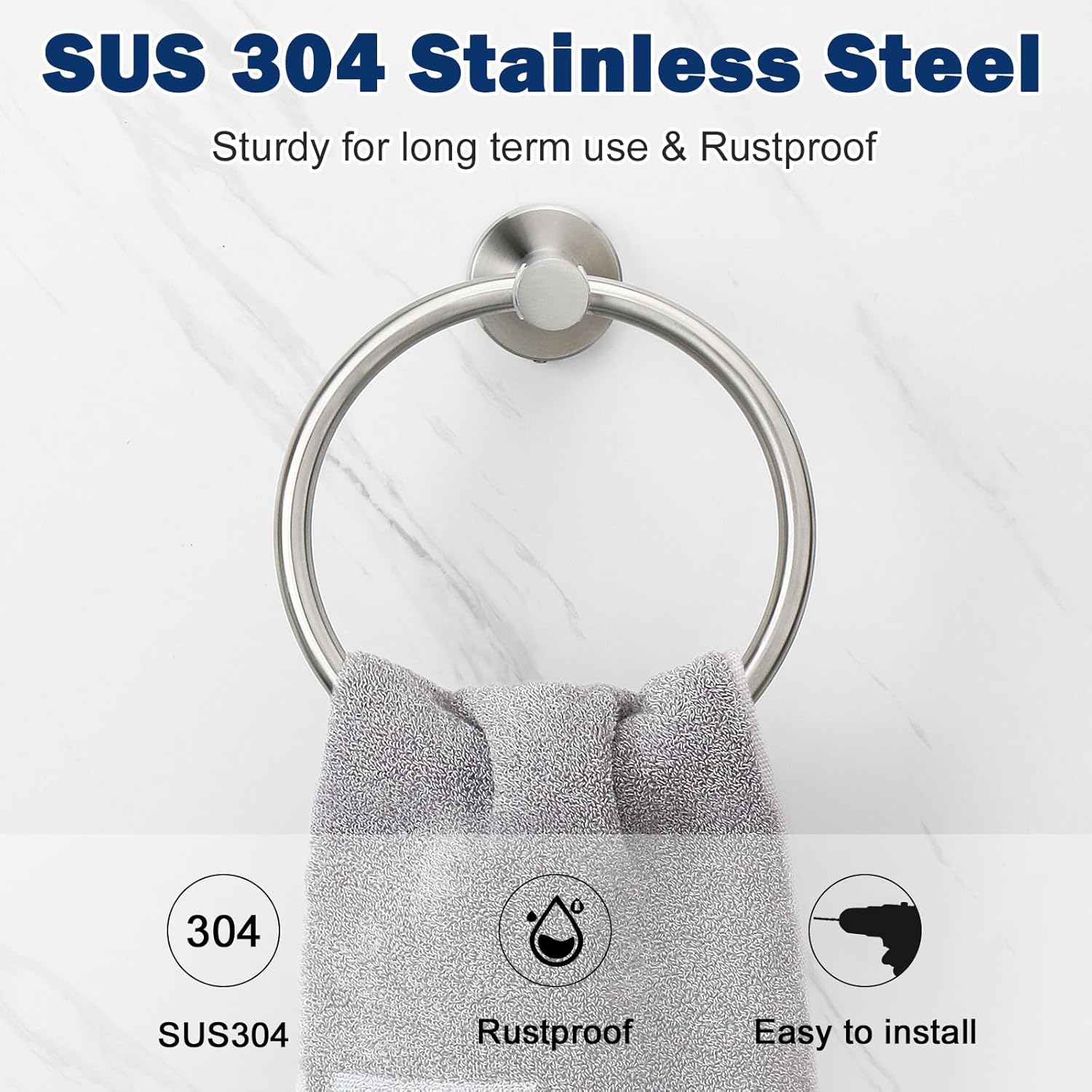 NearMoon Stainless Steel Towel Hanger