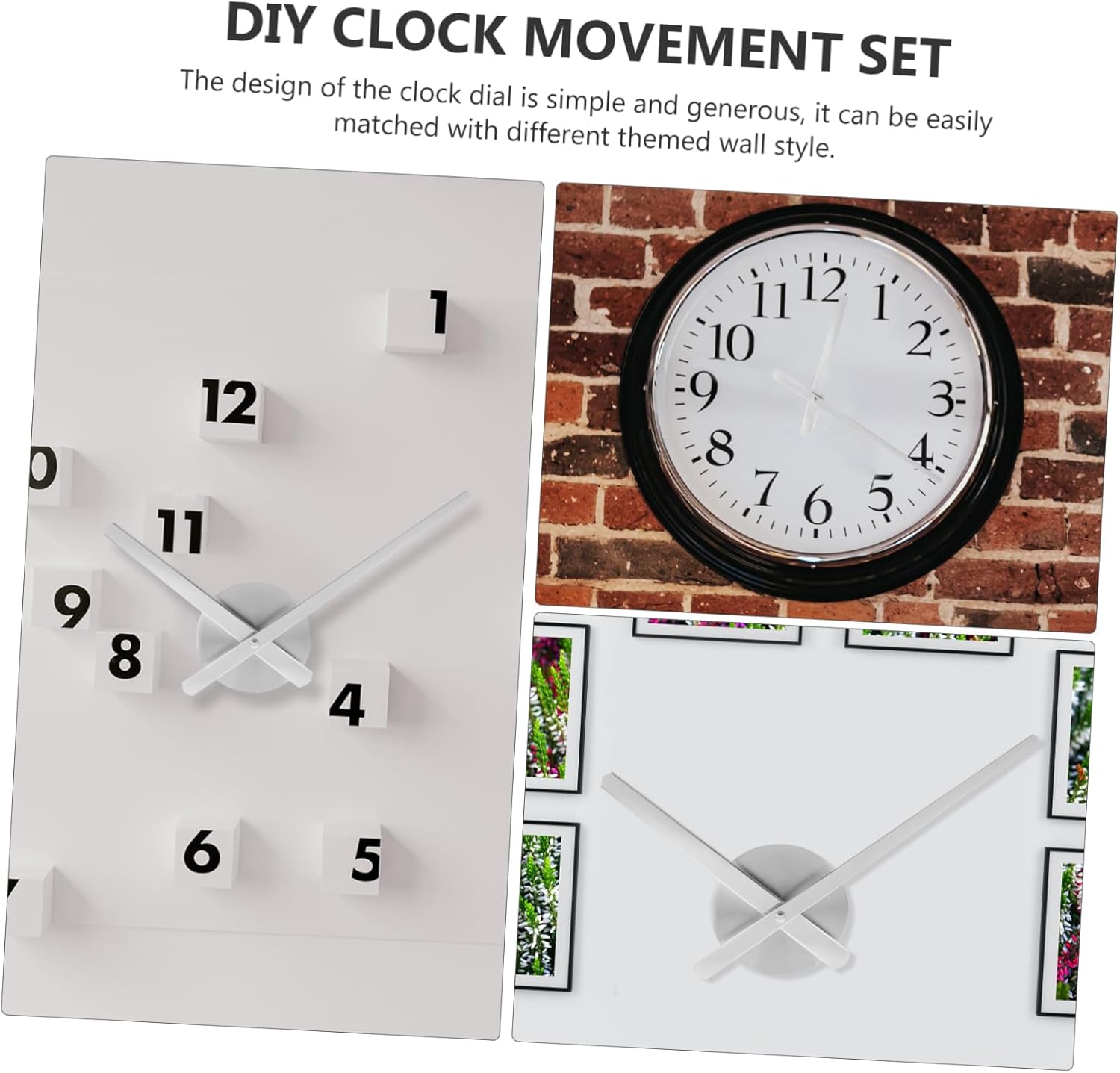 ULDIGI Large Wall Clock Movement Kit