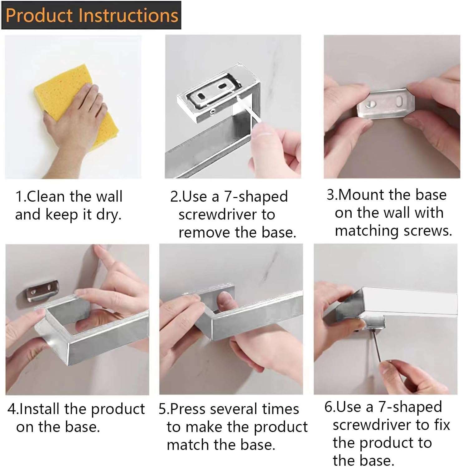 Hand Towel Holder Rust-Proof Modern Design