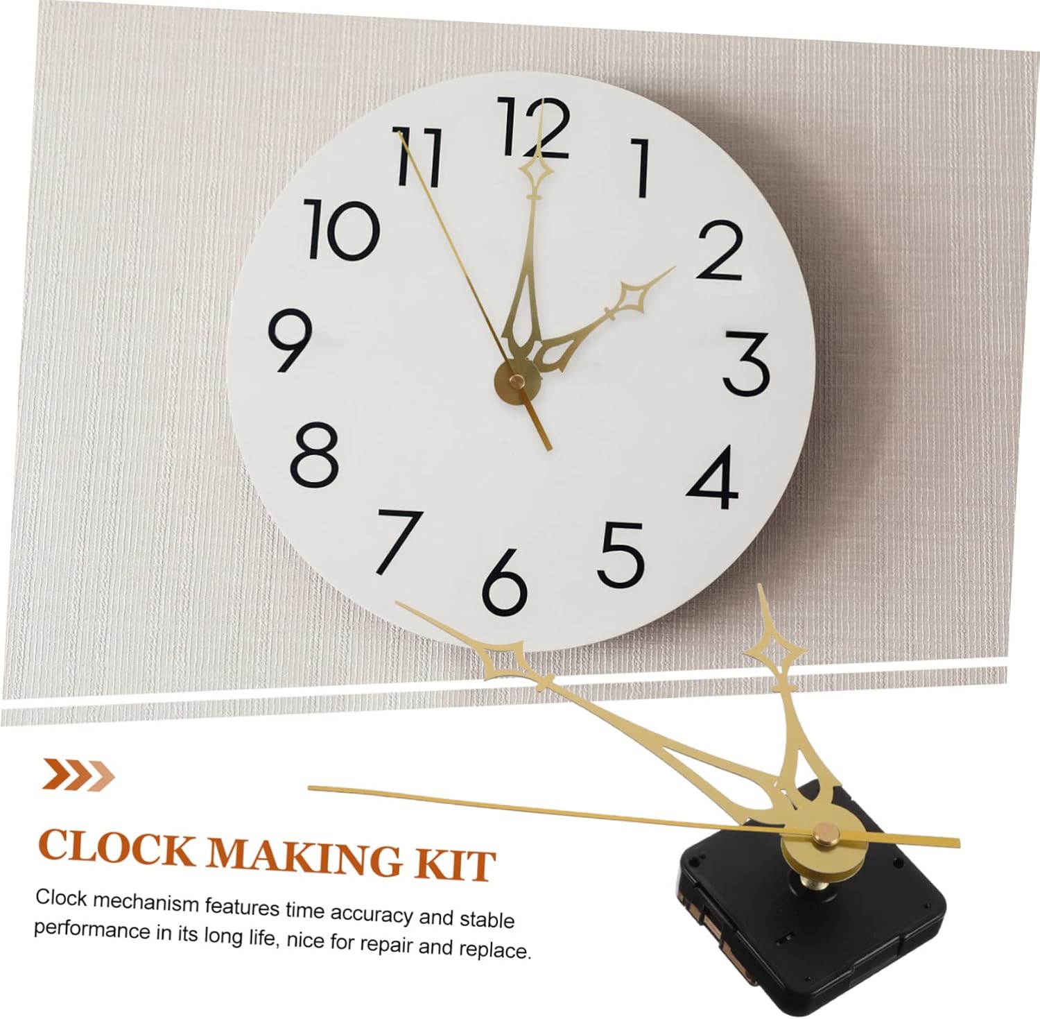 Durable Battery-Operated Clock Mechanism Part Perfect for DIY Wall Clocks