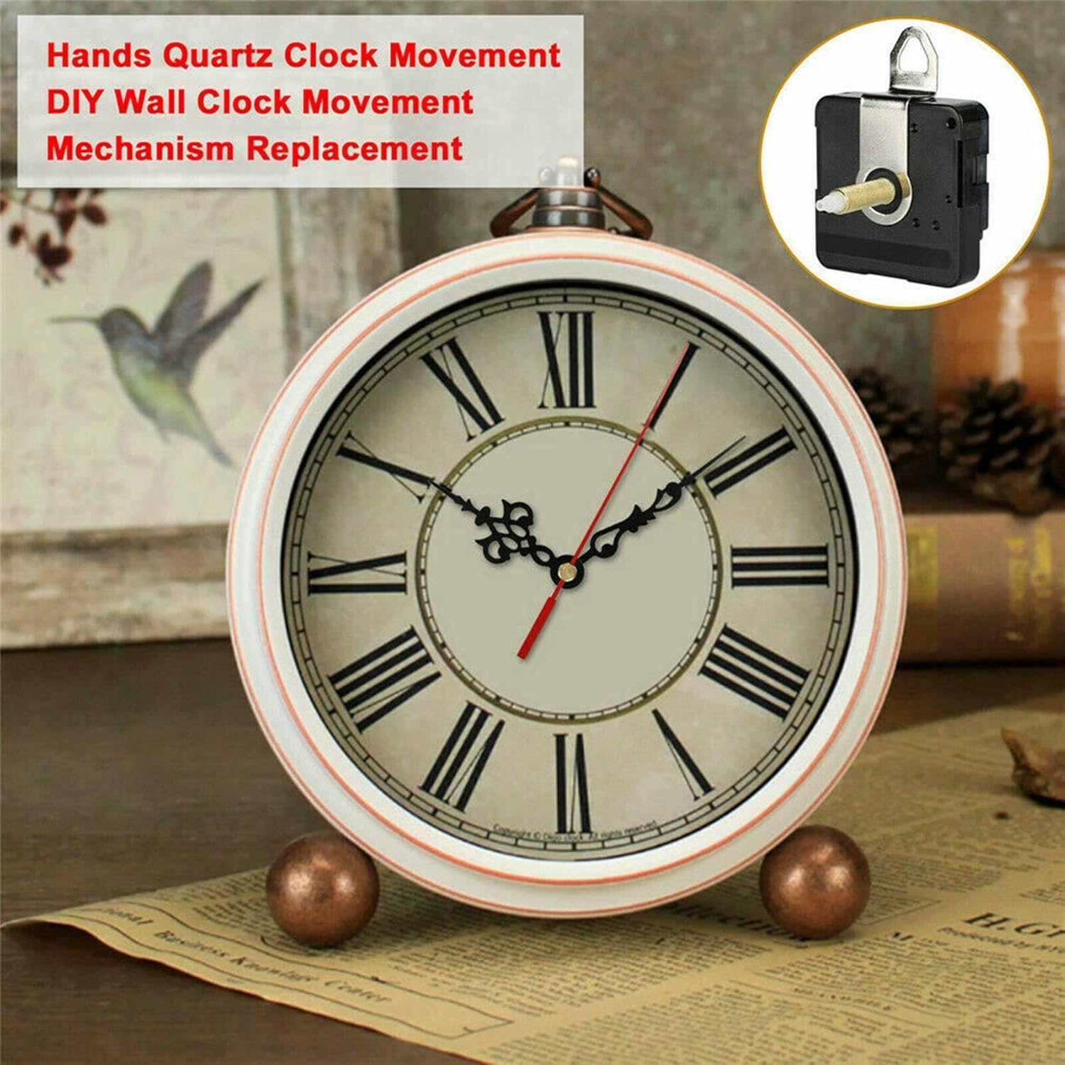 OTDOGUO 31MM Long Shaft Buffer Clock Movement Mechanism Repair Tool