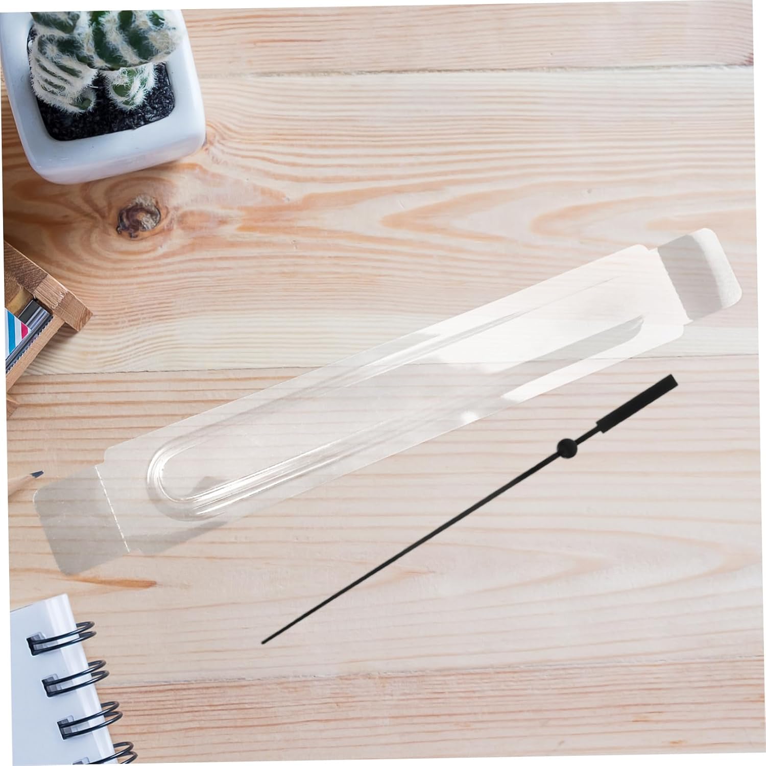 ORFOFE PVC Wall Clock Hands Protection Box 25cm Diameter
