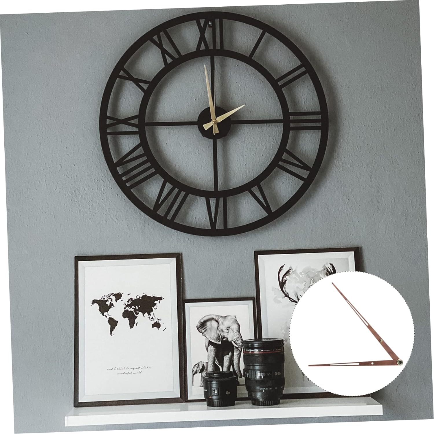 Sturdy Retro Pendant Pointer Clock Kit With LED Display