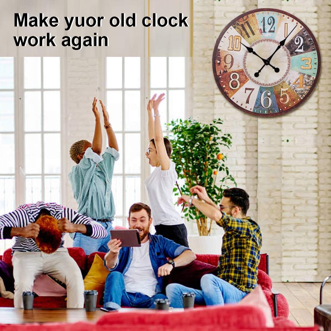 EMOON Clock Movement Kit for Large Clocks