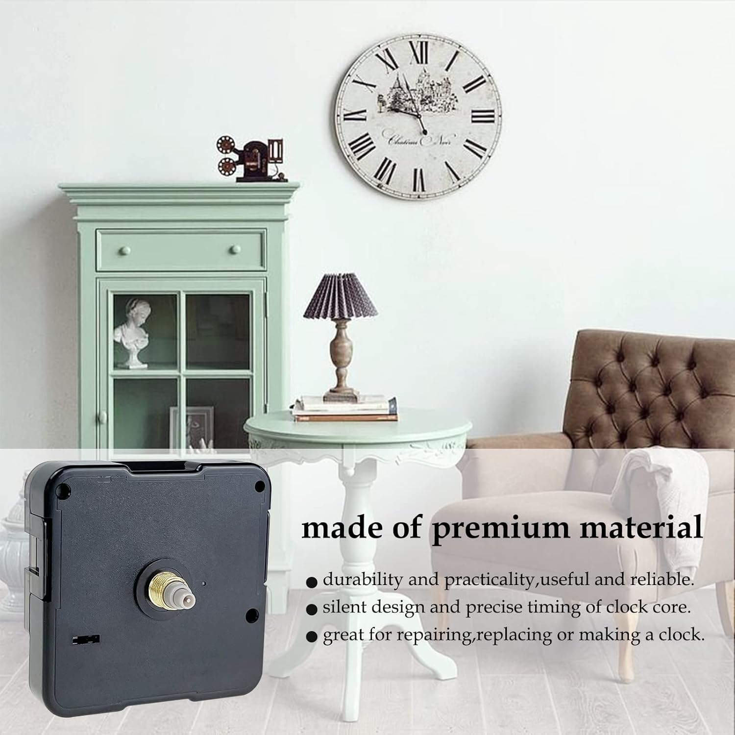 Reliable Clock Mechanism Replacement for DIY wall Clocks
