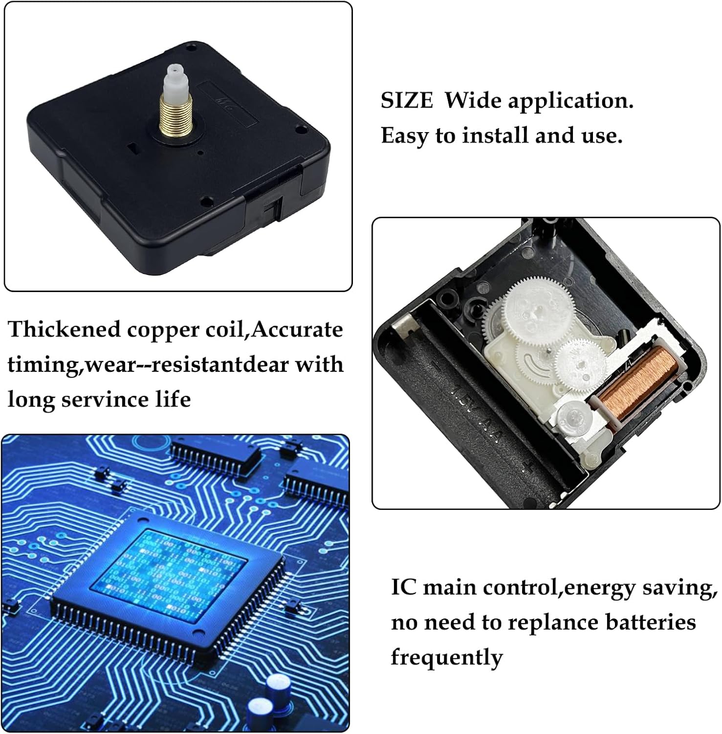 Reliable Clock Mechanism Replacement for DIY wall Clocks