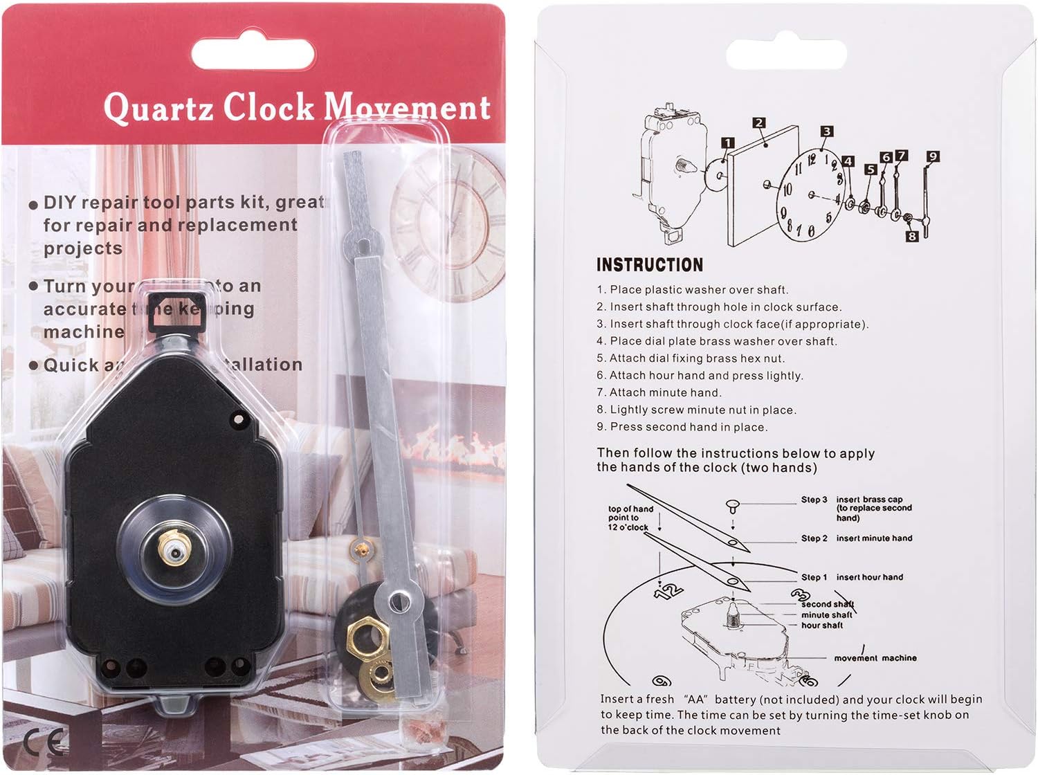 Gejoy Pendulum Clock Mechanism Replacement Kit