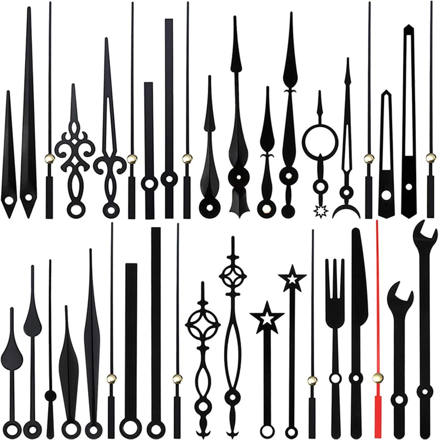 14-Piece Wall Clock Hands Set