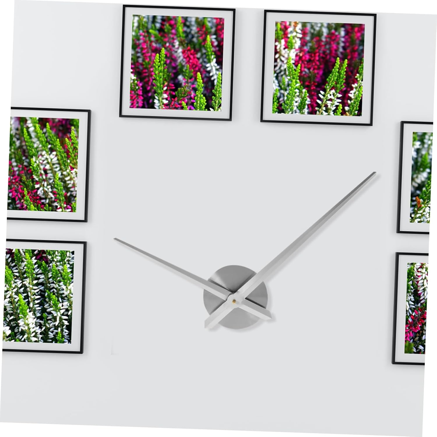 STOBAZA DIY Battery Operated Wall Clock Movement with Silver Metal Hands