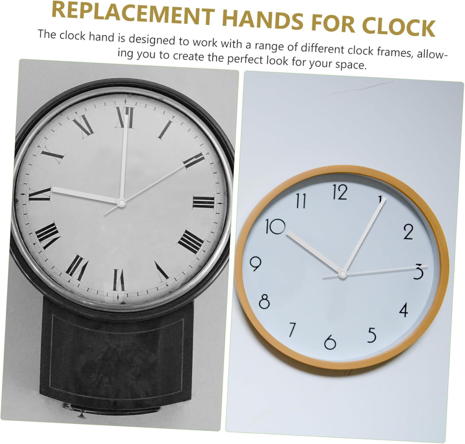 Precision-Crafted Aluminum Wall Clock Hands