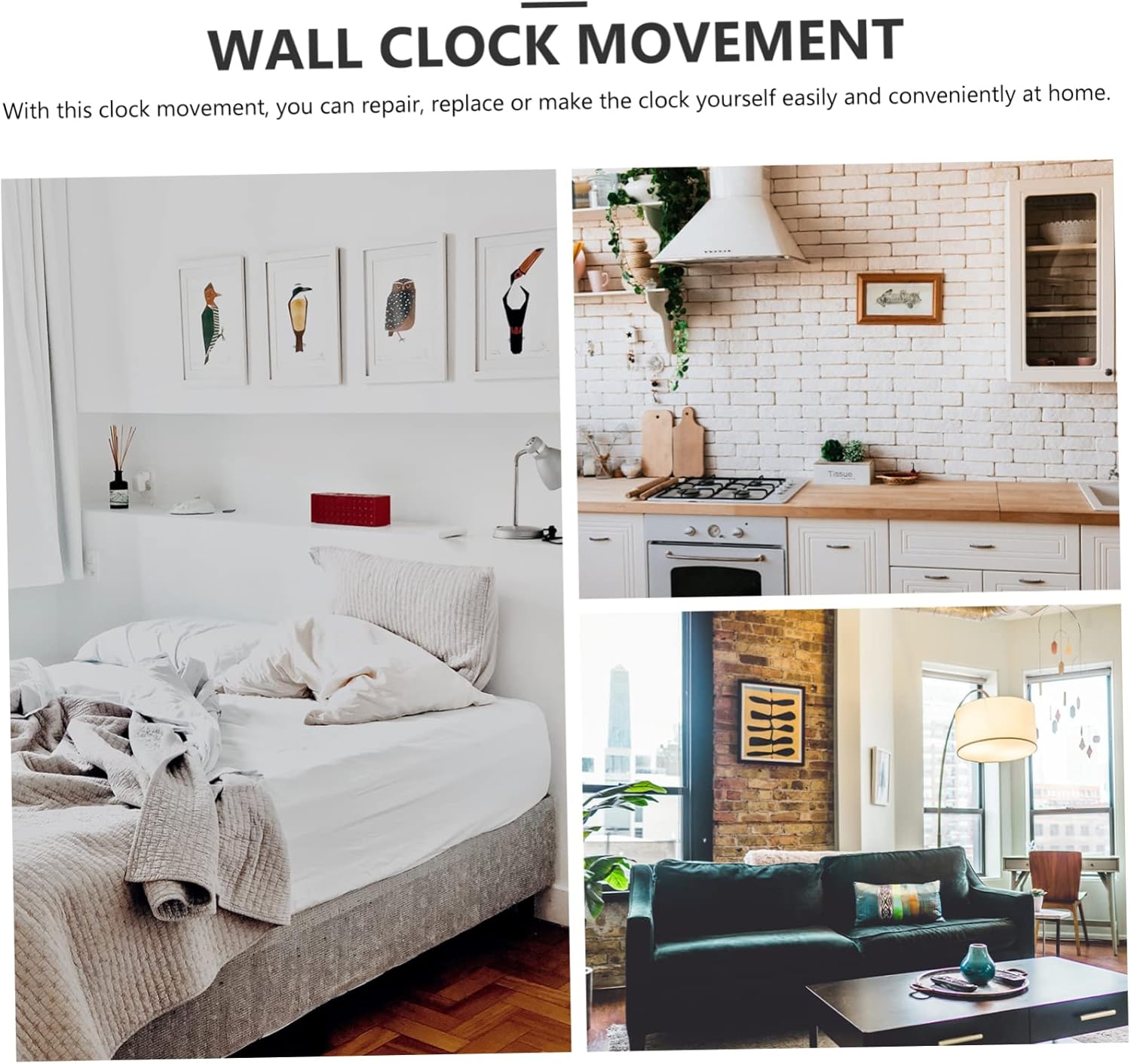 Easy to Use Wall Clock Parts Kit