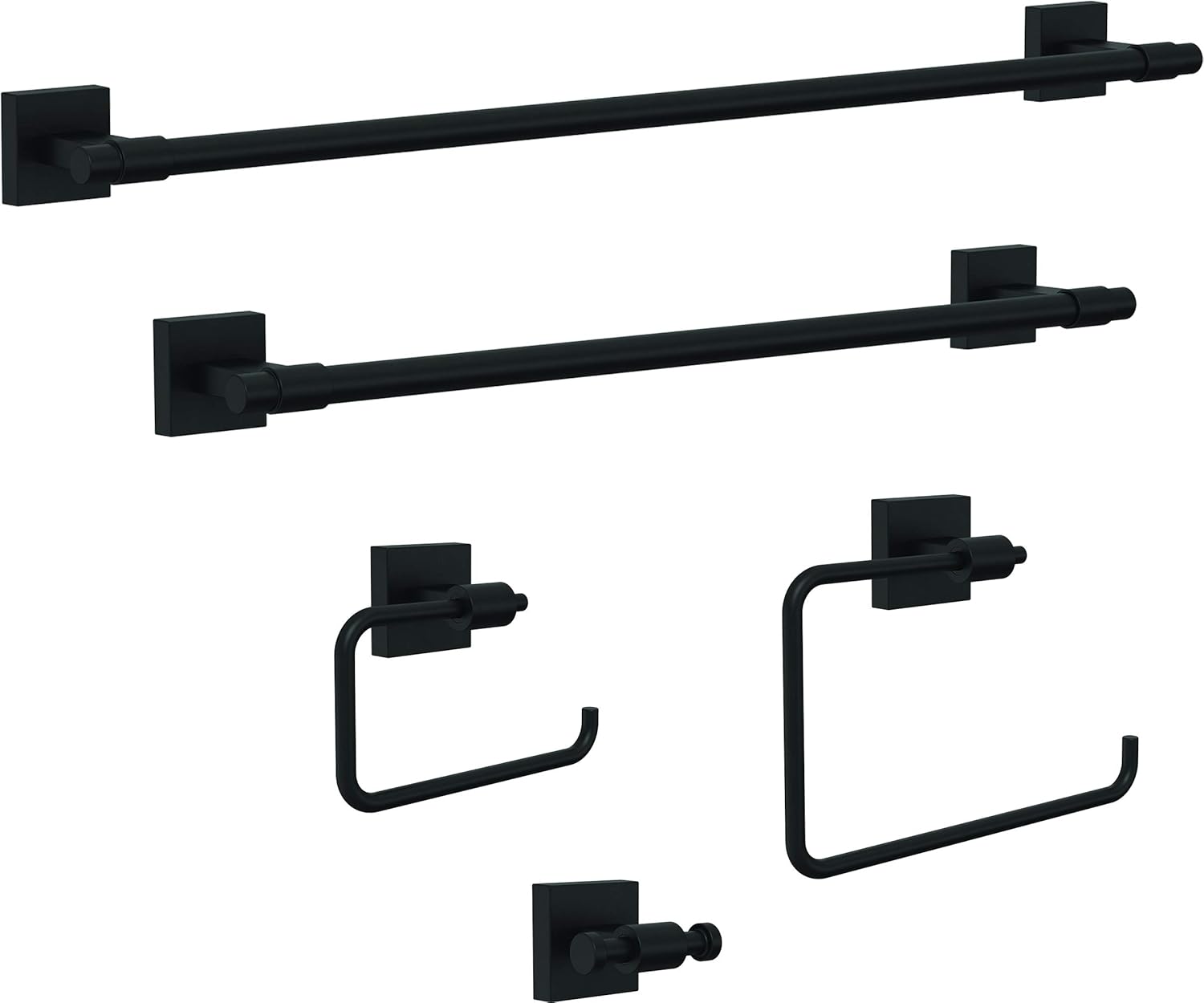 Franklin Brass Maxted Towel Ring Matte Black