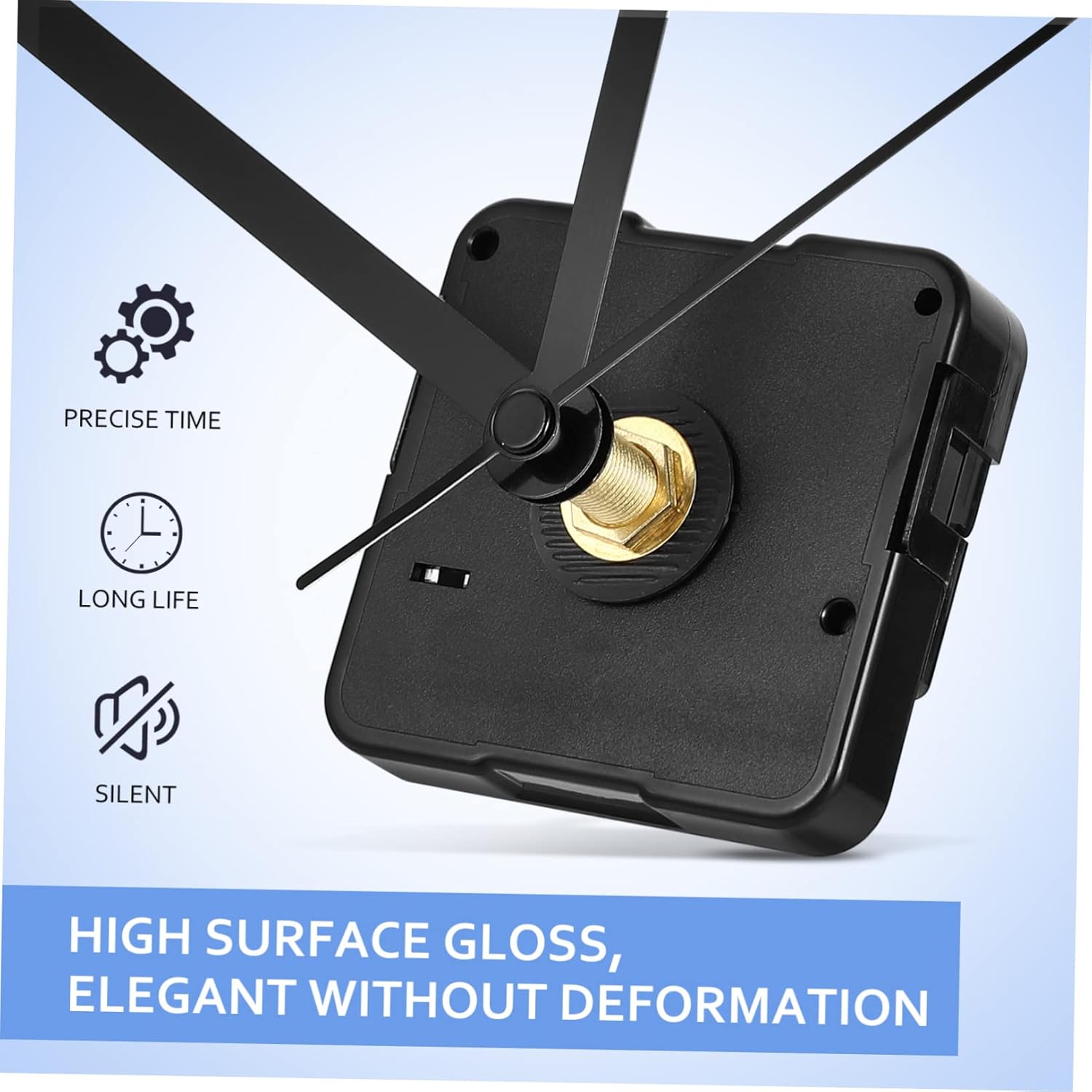 Precision Clock Movement Repair Kit with 8 Replacement Parts