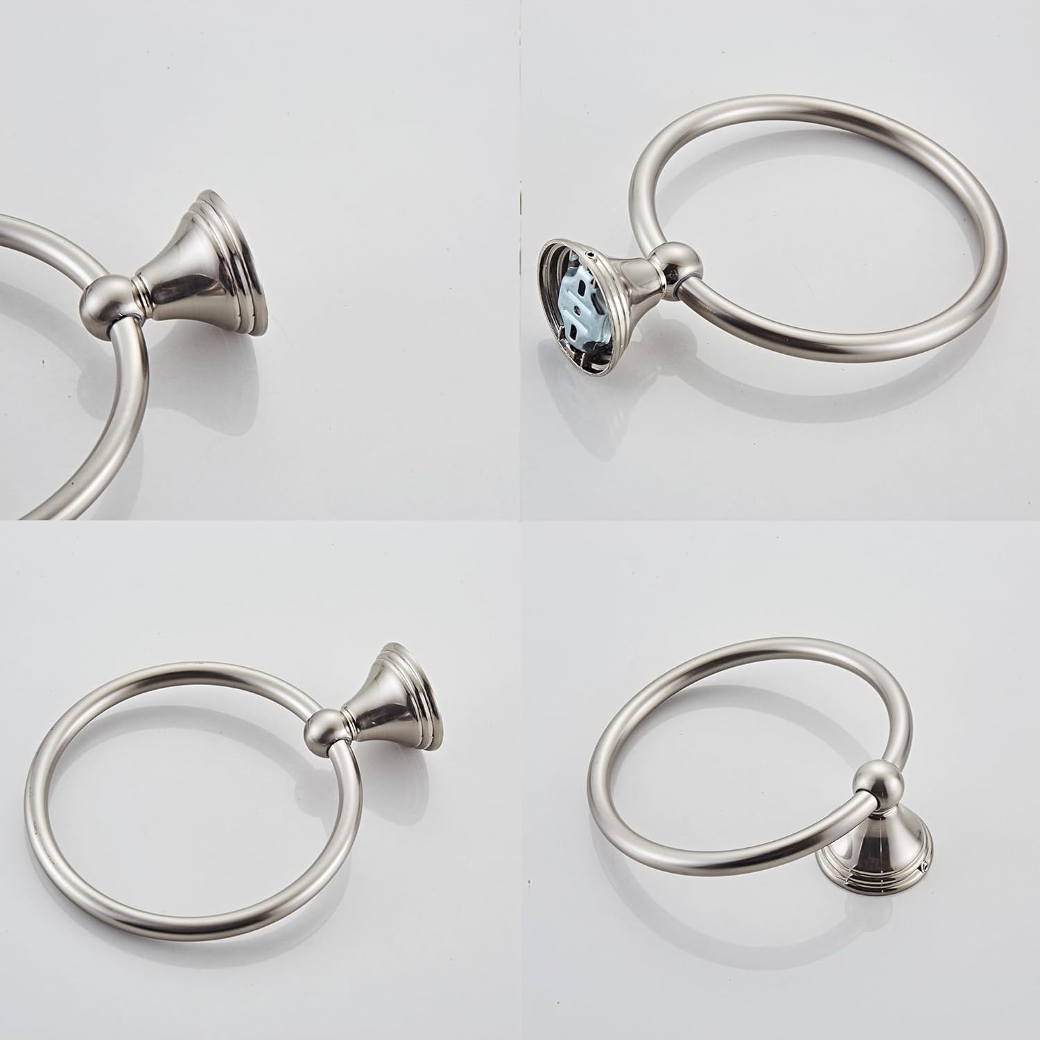 Bluebyrne Hand Towel Holder Brushed Nickel 1 Pack