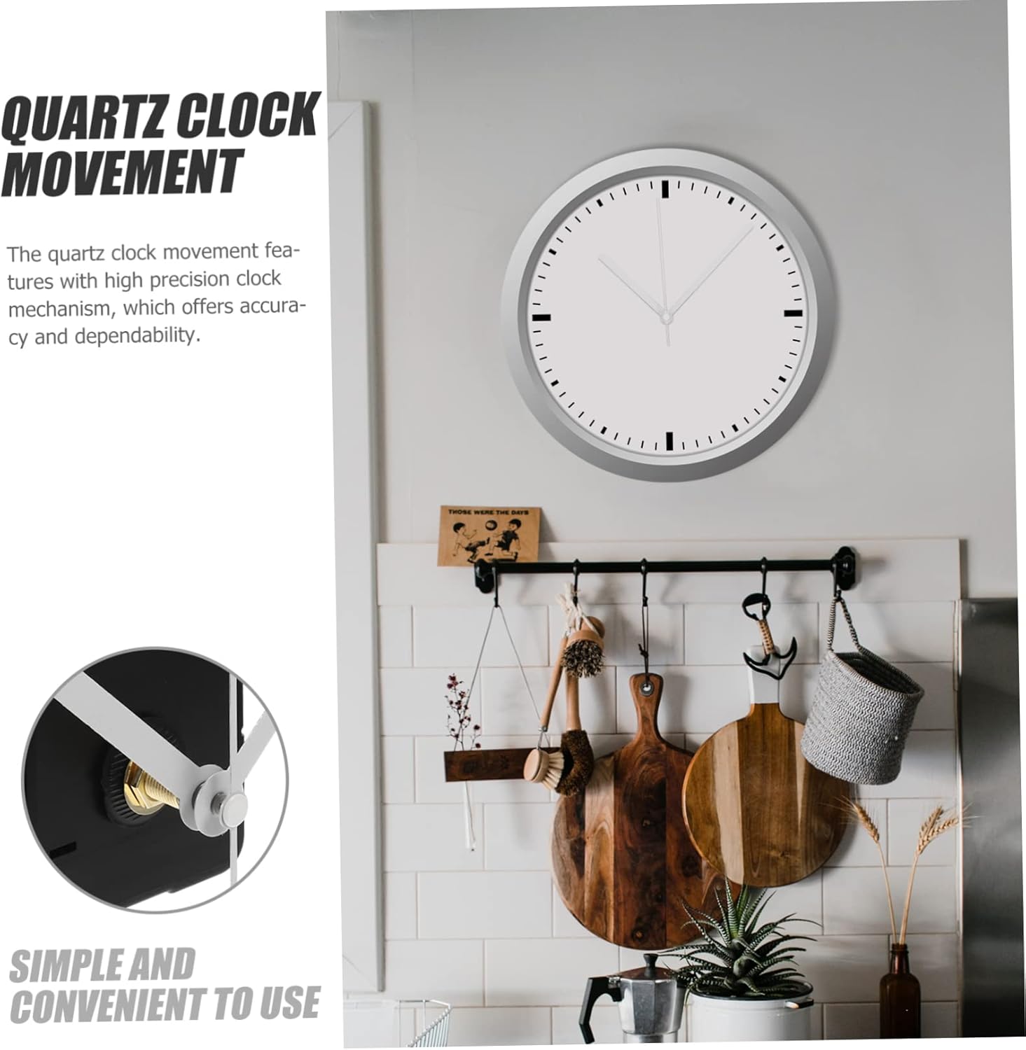 Easy to Use Wall Clock Parts Kit