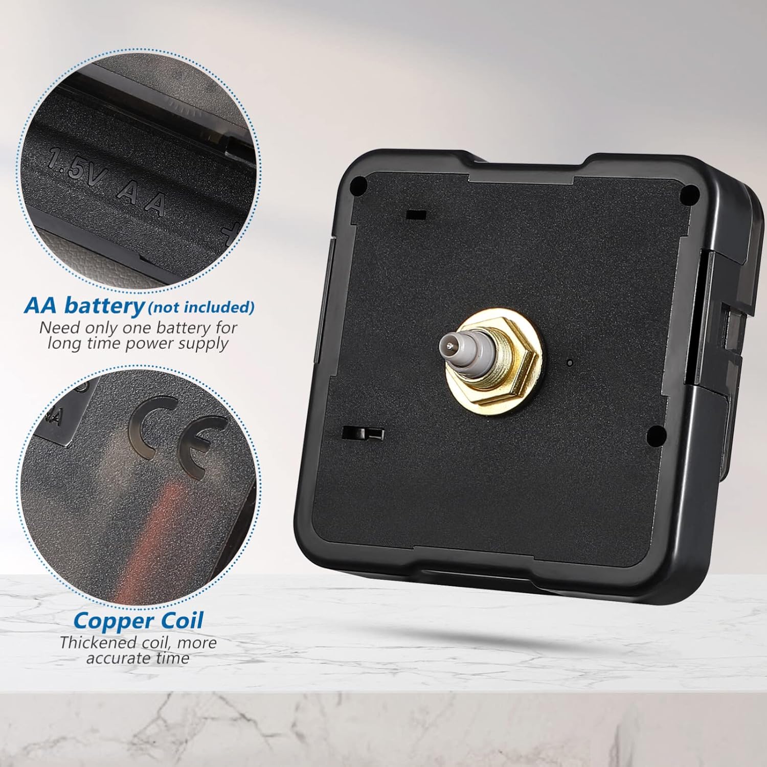 SUPVOX - quartz clock movement replacement part for DIY wall clocks