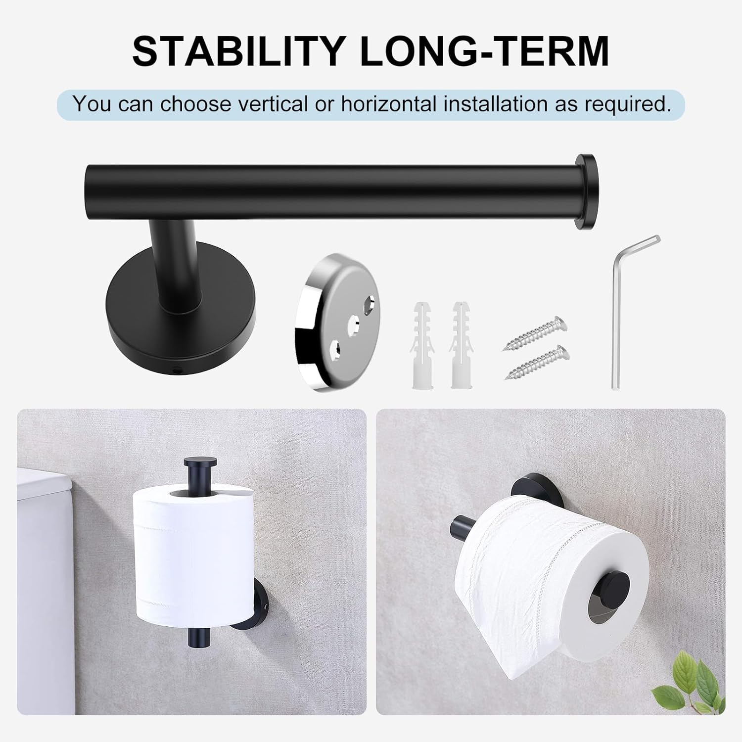 SetSail Elevate Your Bathroom with Premium 304 Stainless Steel Holder Set