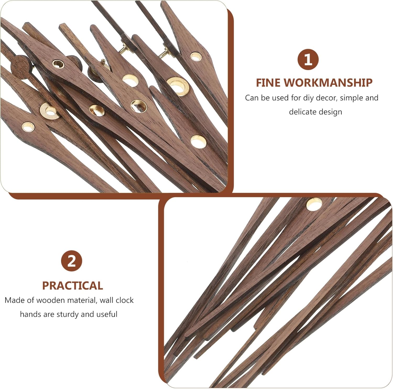 Handy DIY Black Walnut Clock Hands